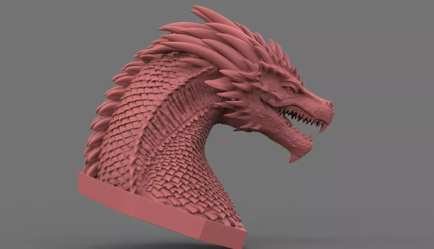 dragon head Free 3D print model