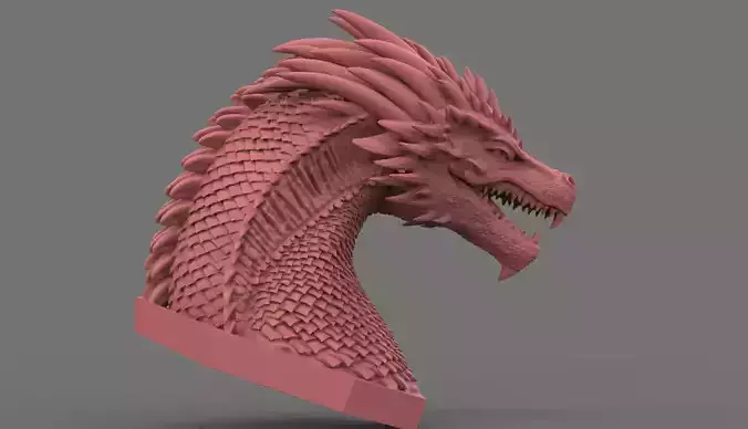 dragon head Free 3D print model