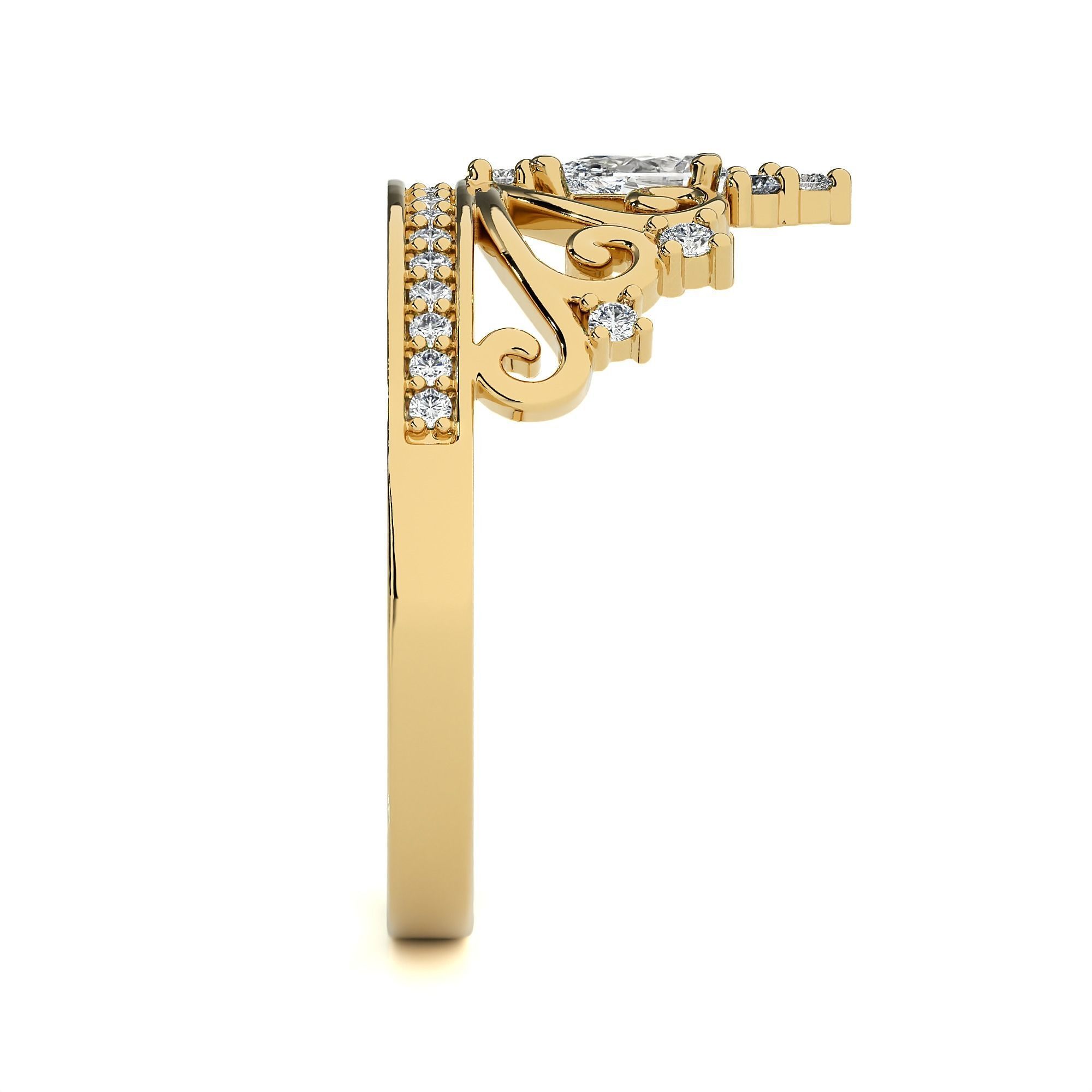 Crown Ring renders 3dm stl details 3D print model_12