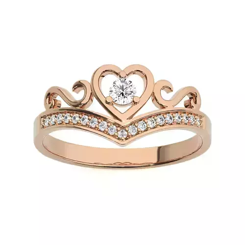 Crown Ring renders 3dm stl details