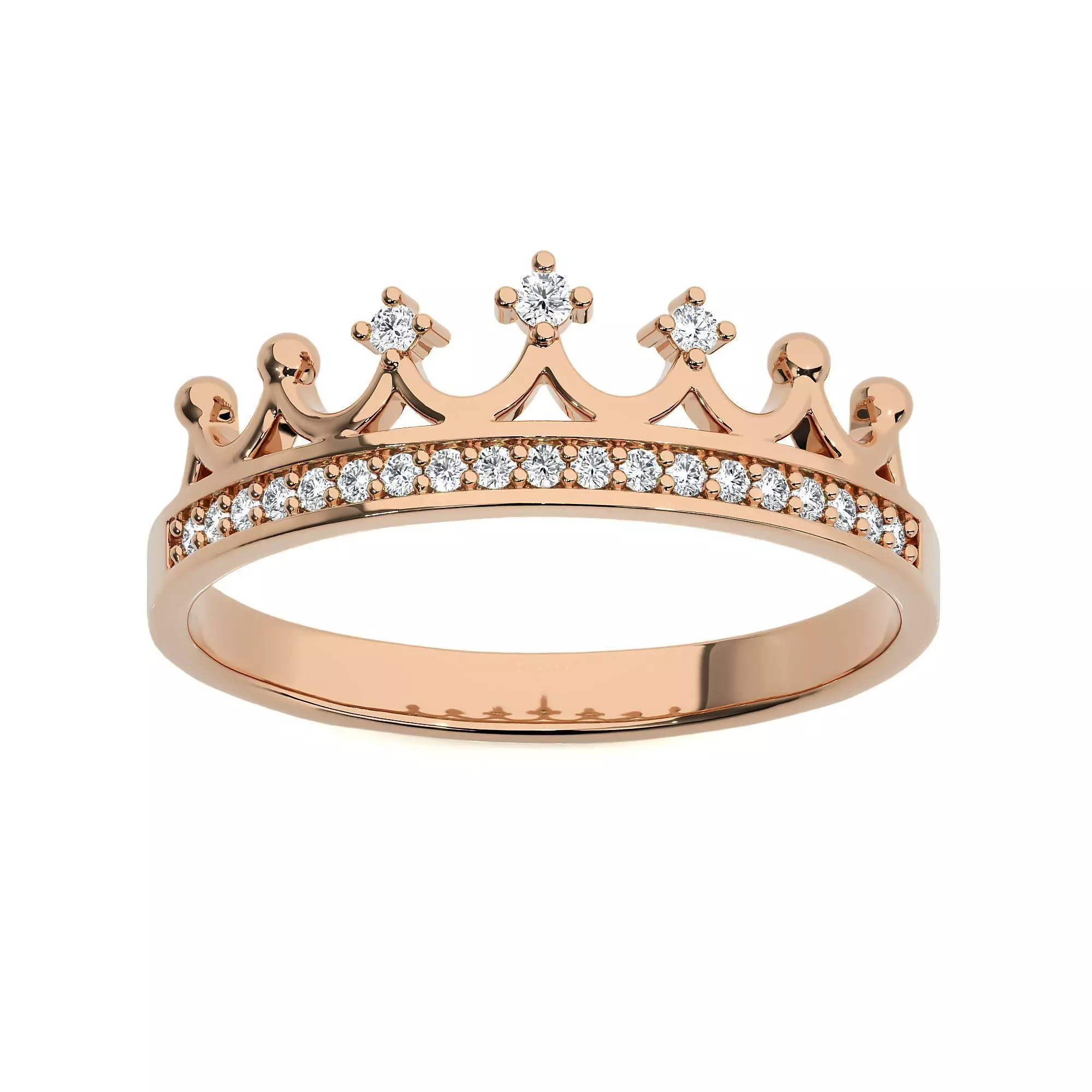 Crown Ring renders 3dm stl details 3D print model_0