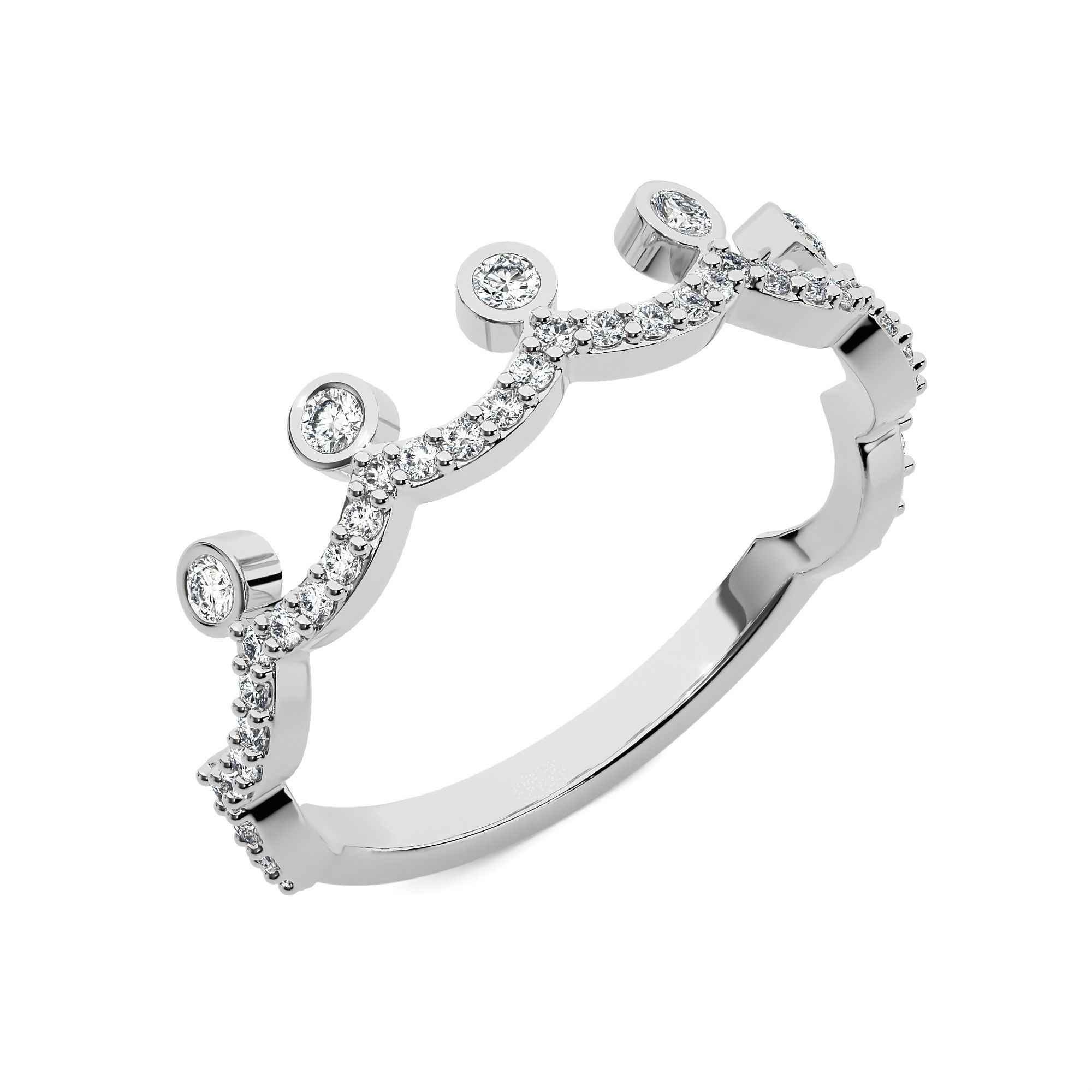 Crown Ring renders 3dm stl details 3D print model_8