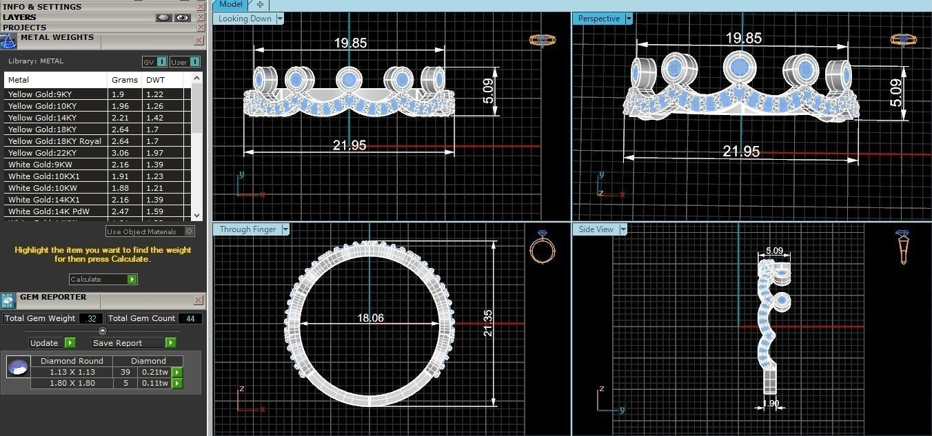 Crown Ring renders 3dm stl details 3D print model_5