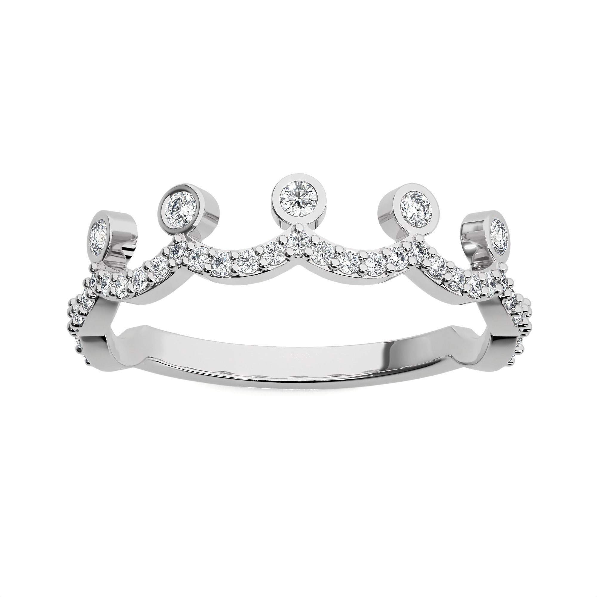 Crown Ring renders 3dm stl details 3D print model_2