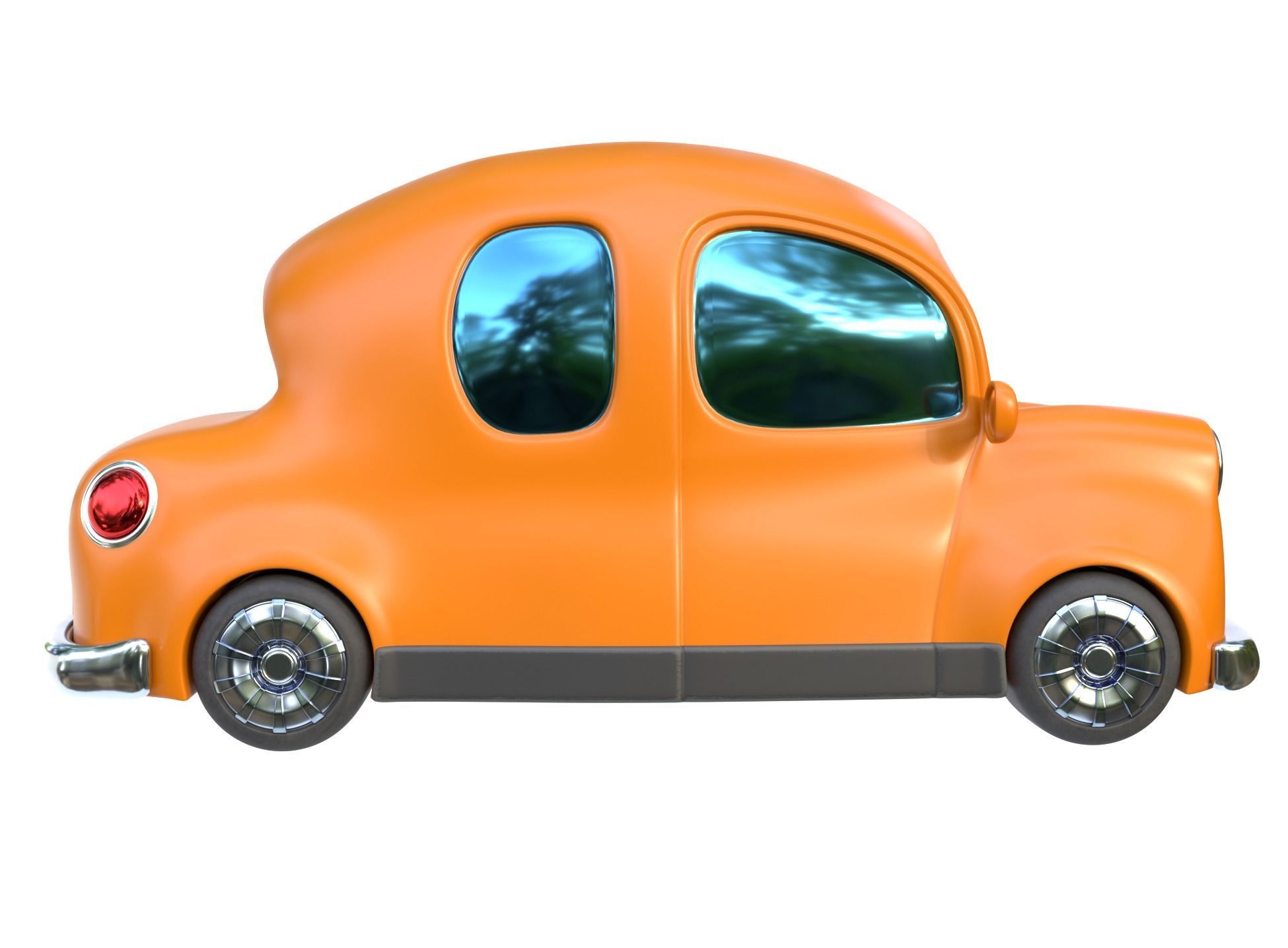 Cartoon car 3D model_7