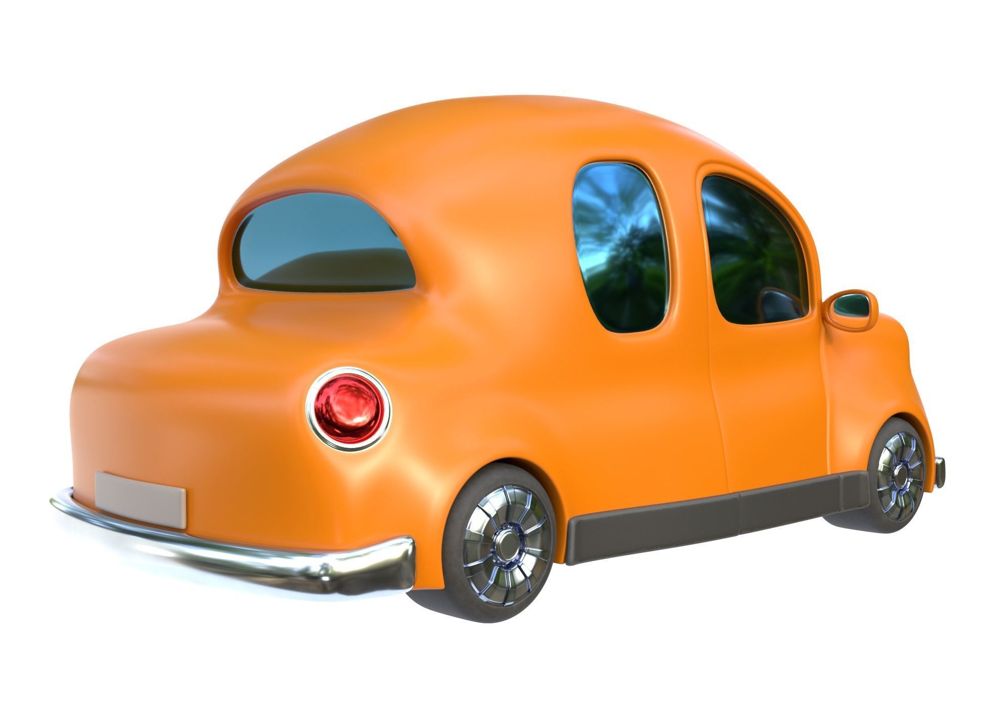 Cartoon car 3D model_6