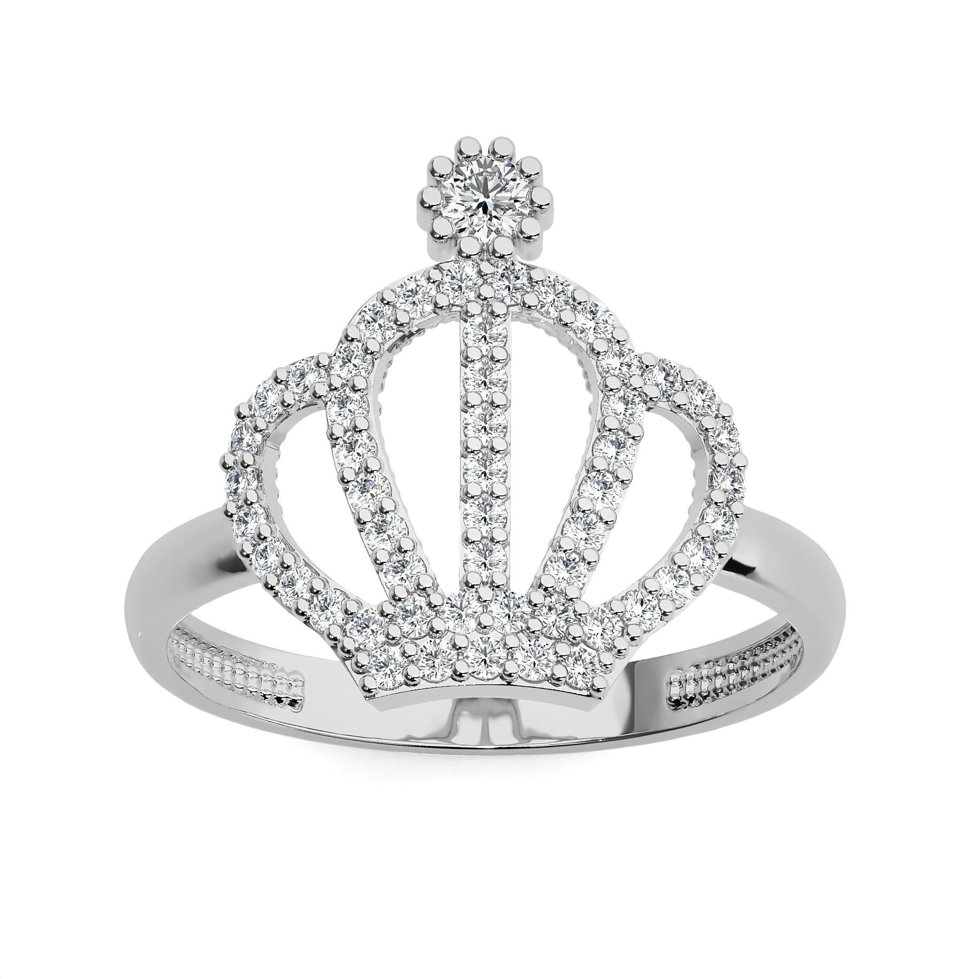 Crown Ring renders 3dm stl details 3D print model_2