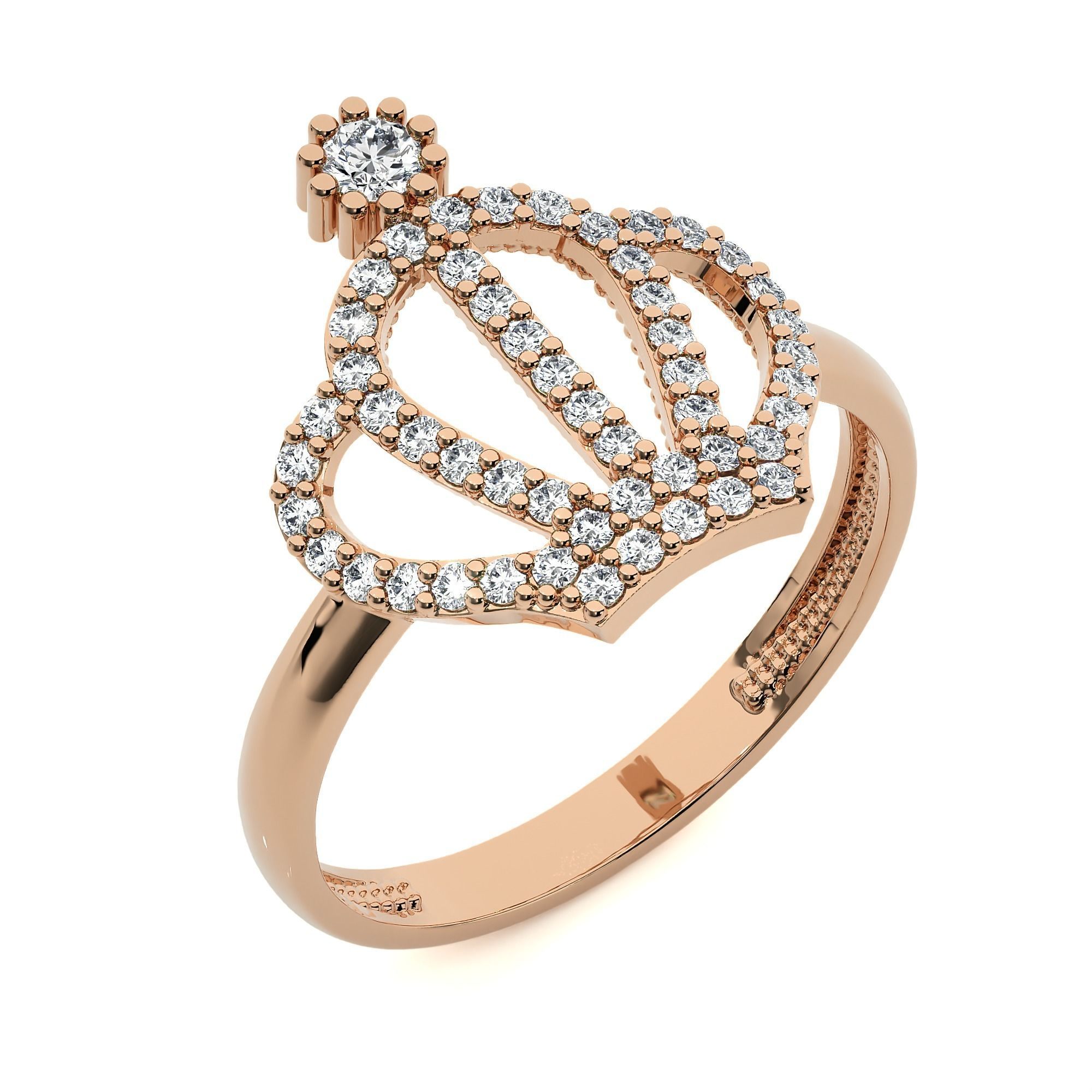 Crown Ring renders 3dm stl details 3D print model_4