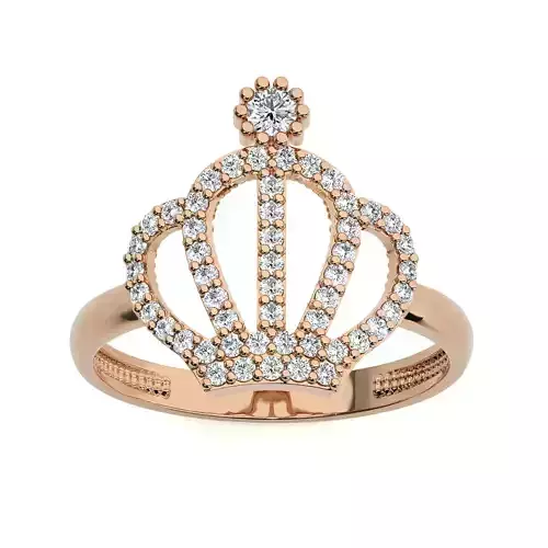 Crown Ring renders 3dm stl details 3D print model