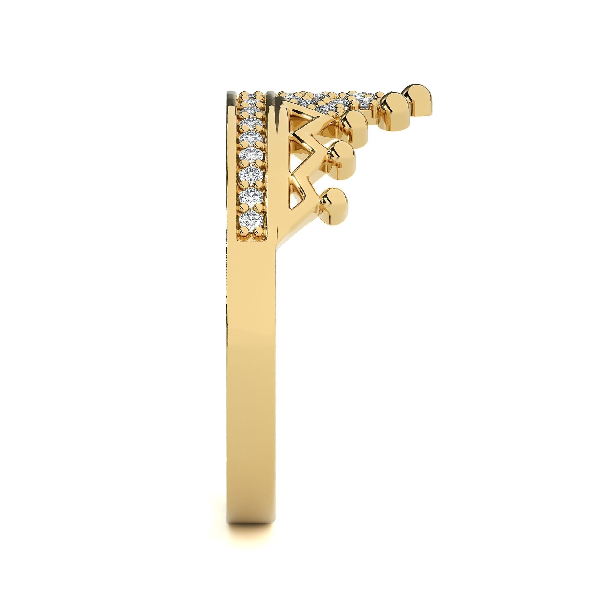 Crown Ring renders 3dm stl details 3D print model_12