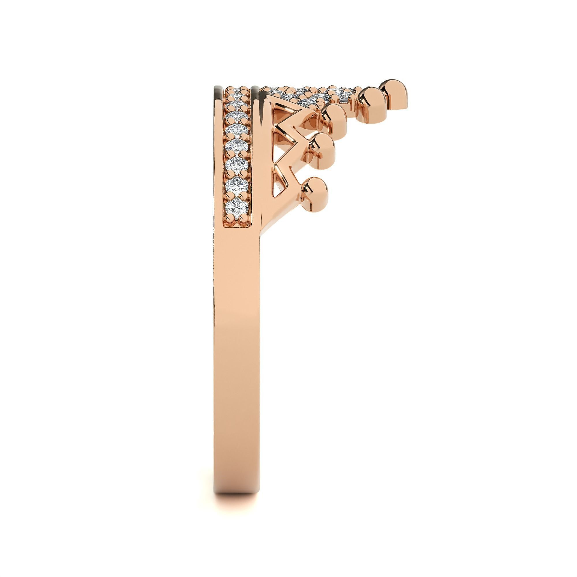 Crown Ring renders 3dm stl details 3D print model_3