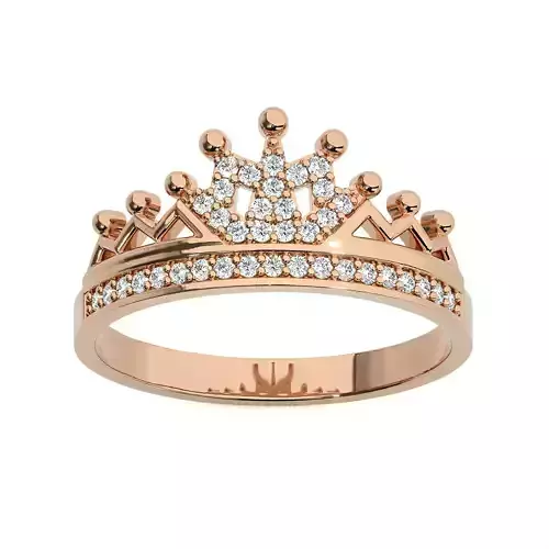 Crown Ring renders 3dm stl details 3D print model