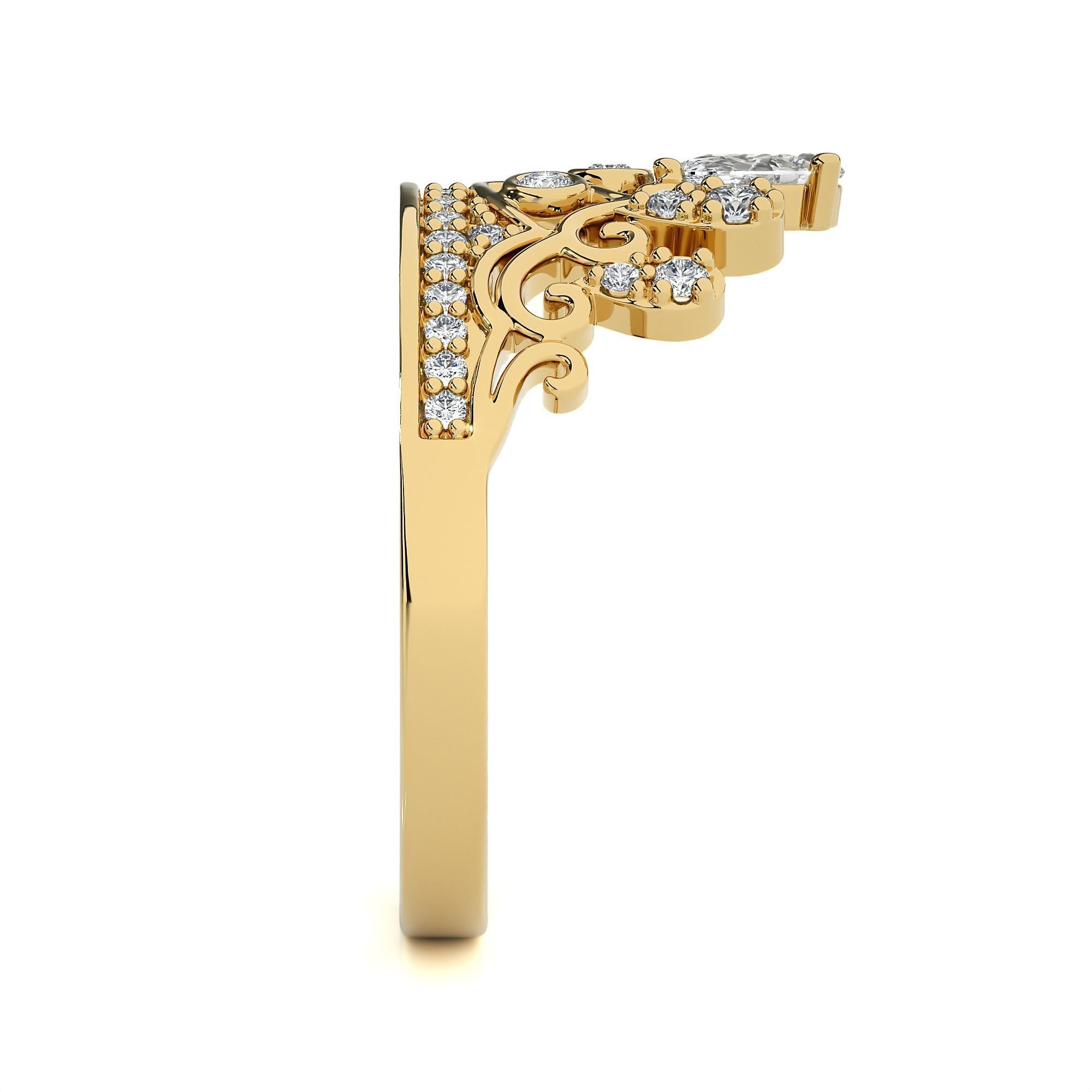 Crown Ring renders 3dm stl details 3D print model_11