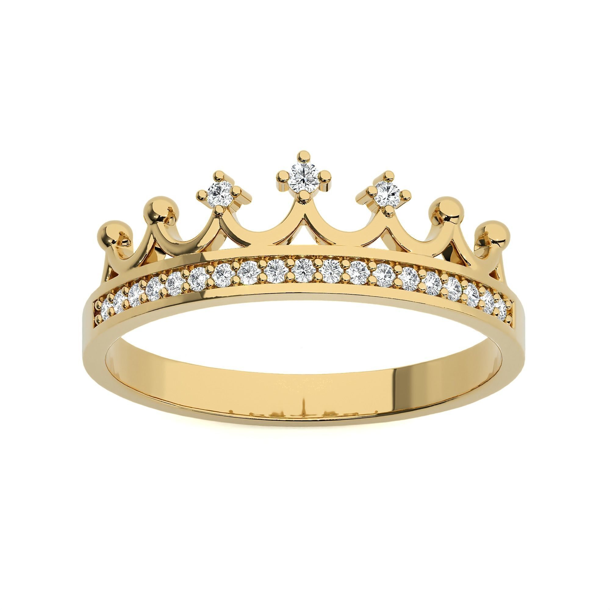 Crown Ring renders 3dm stl details 3D print model_1