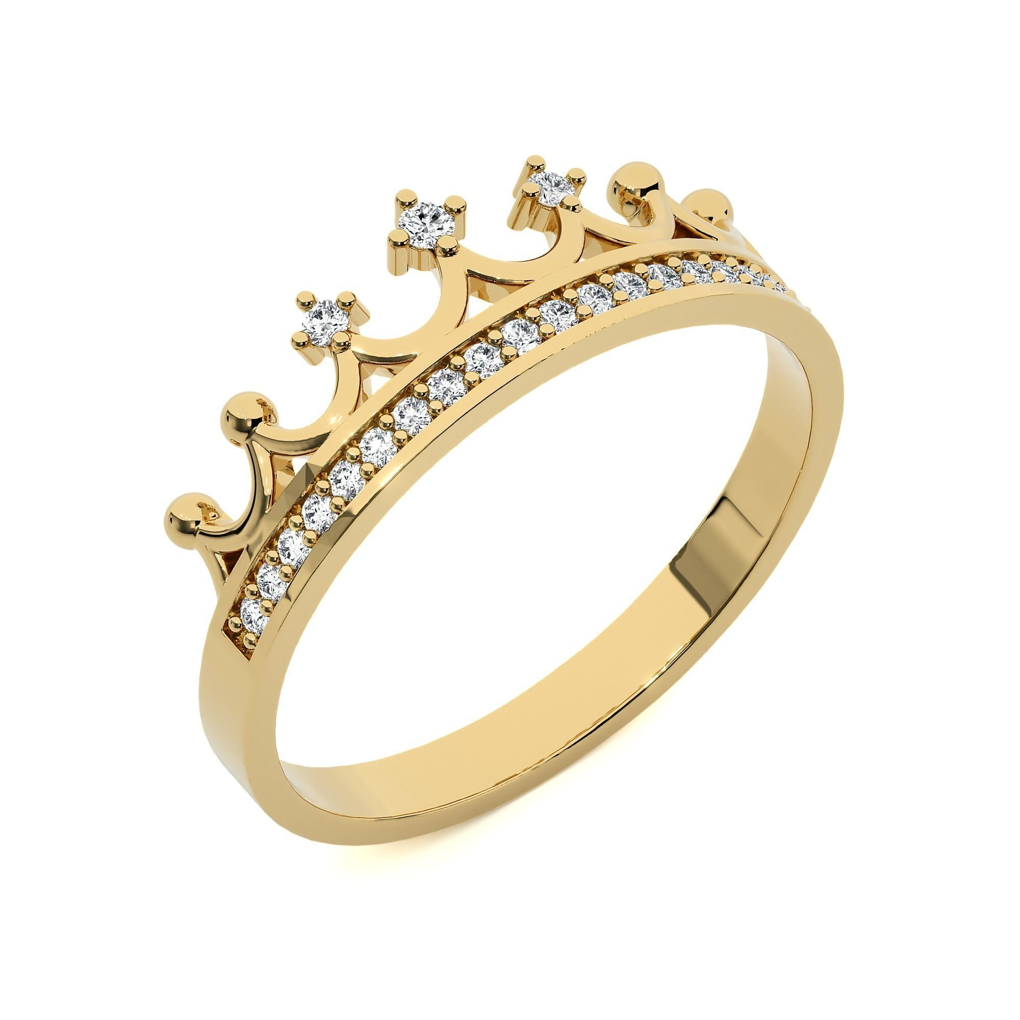 Crown Ring renders 3dm stl details 3D print model_13
