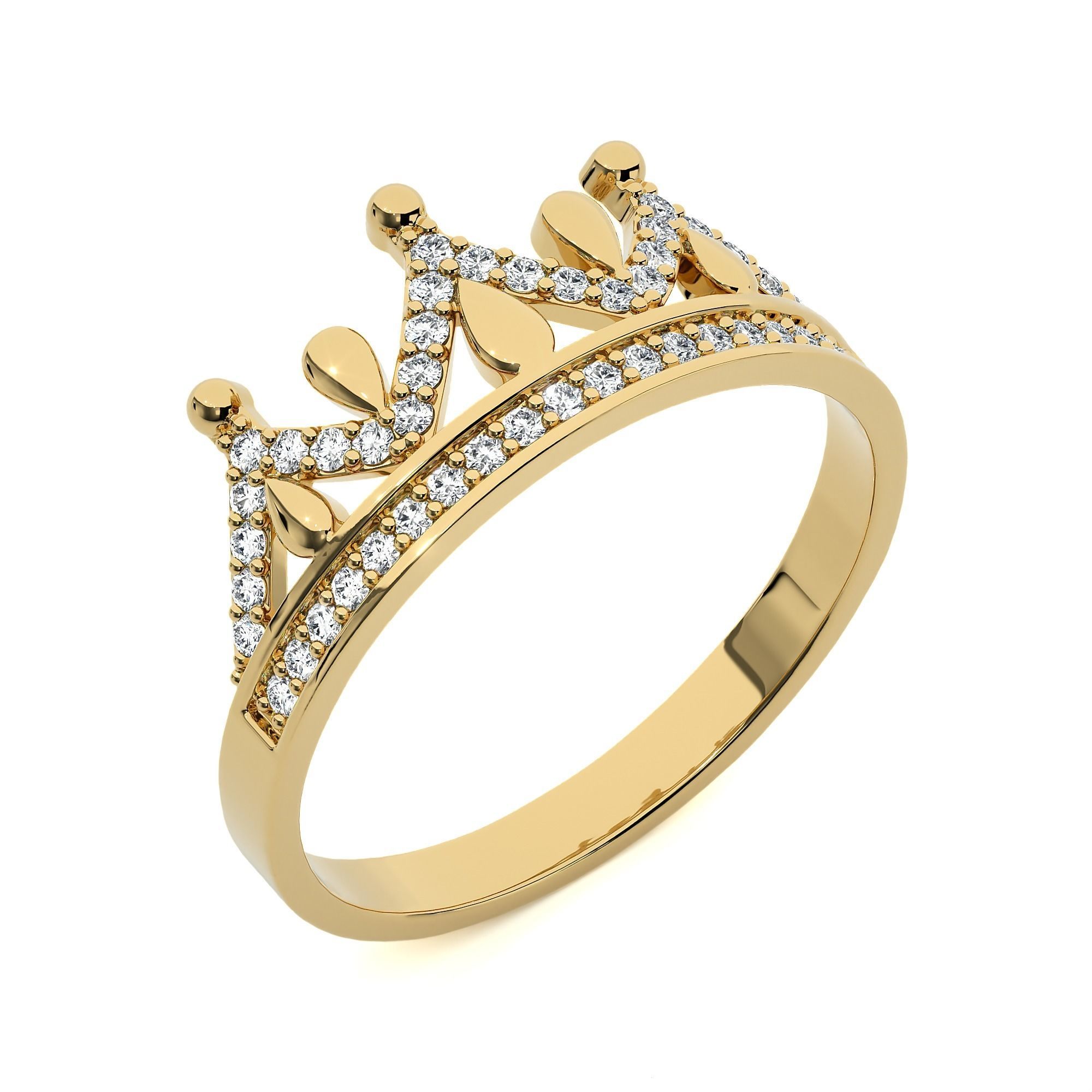 Crown Ring renders 3dm stl details 3D print model_13