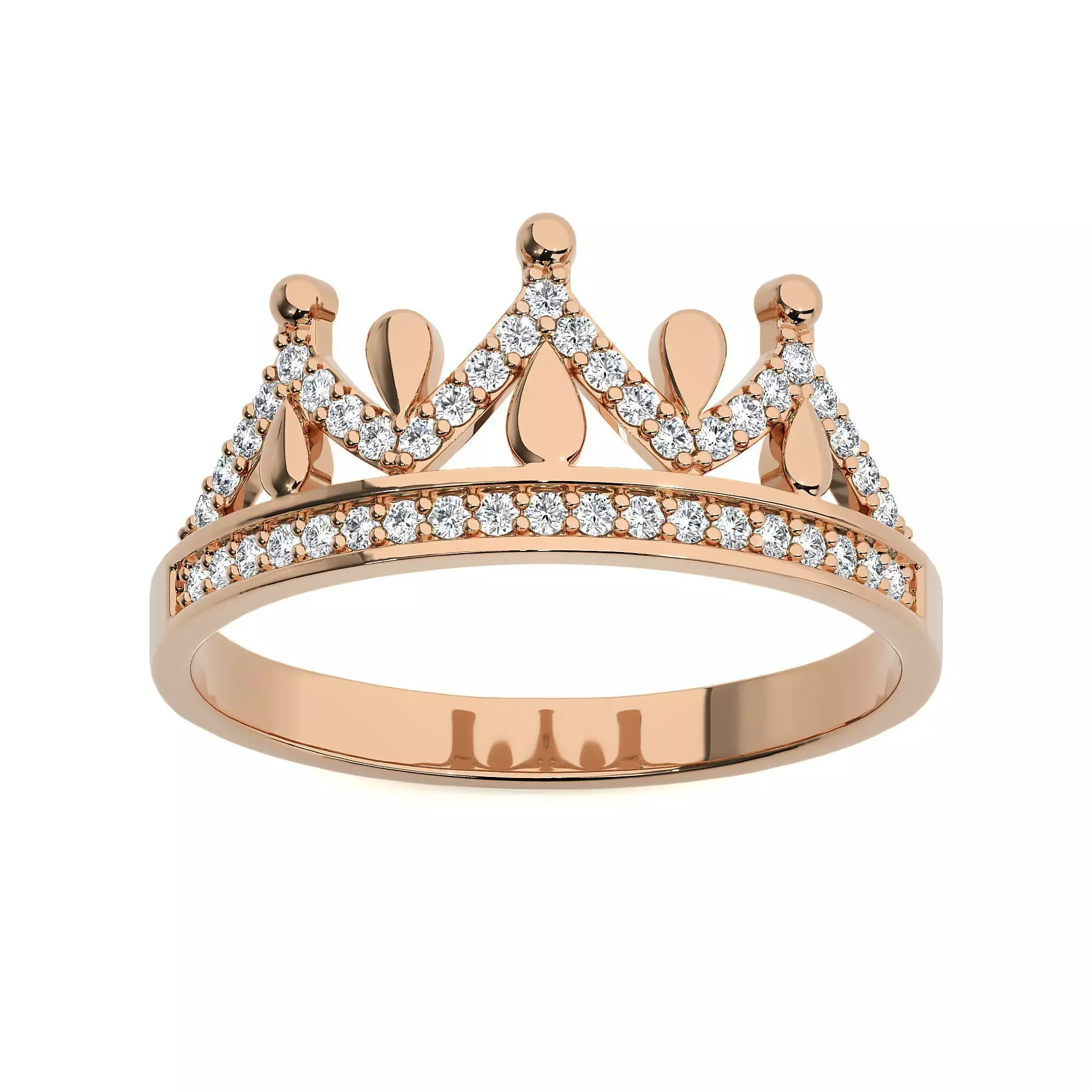 Crown Ring renders 3dm stl details 3D print model_0