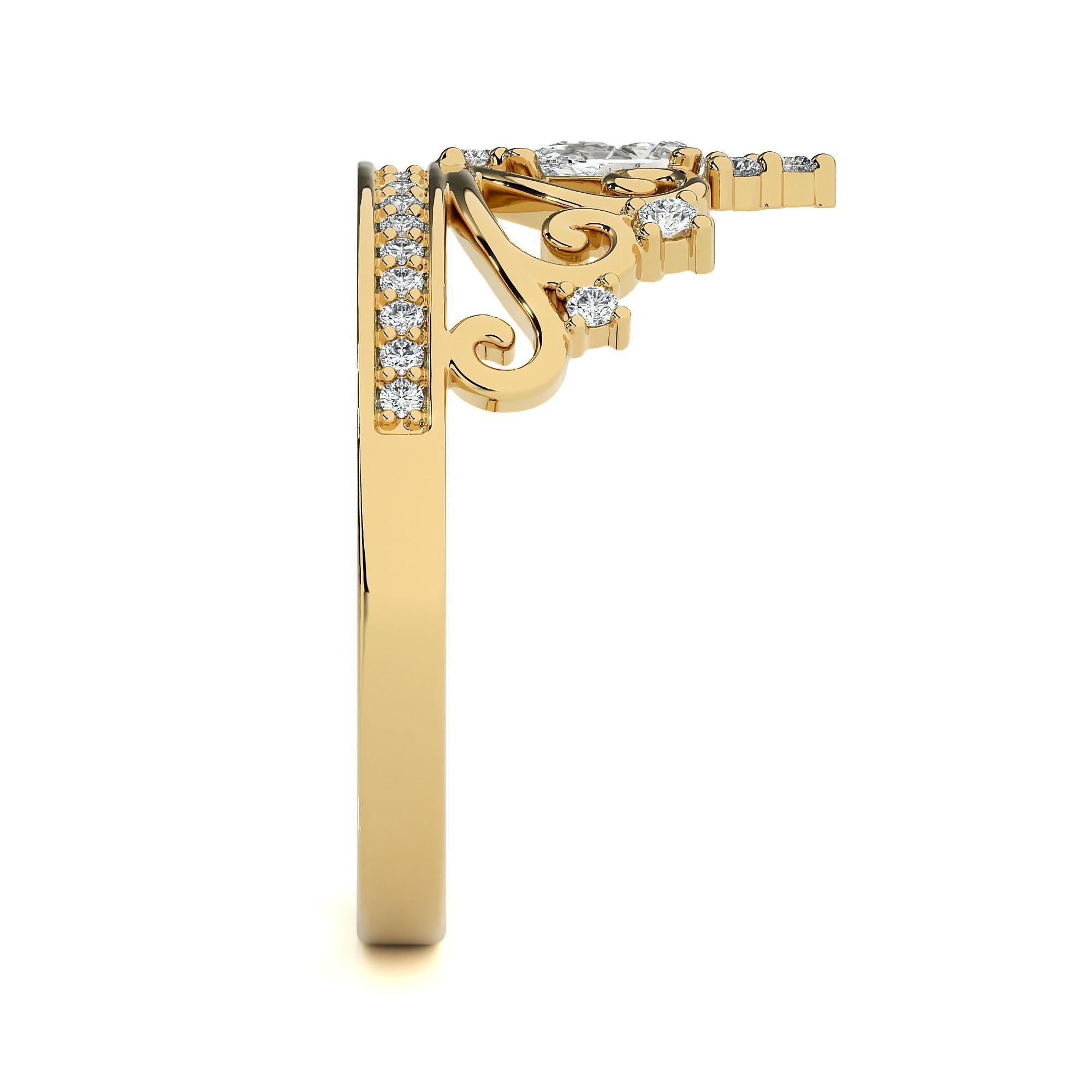 Crown Ring renders 3dm stl details  3D print model_12