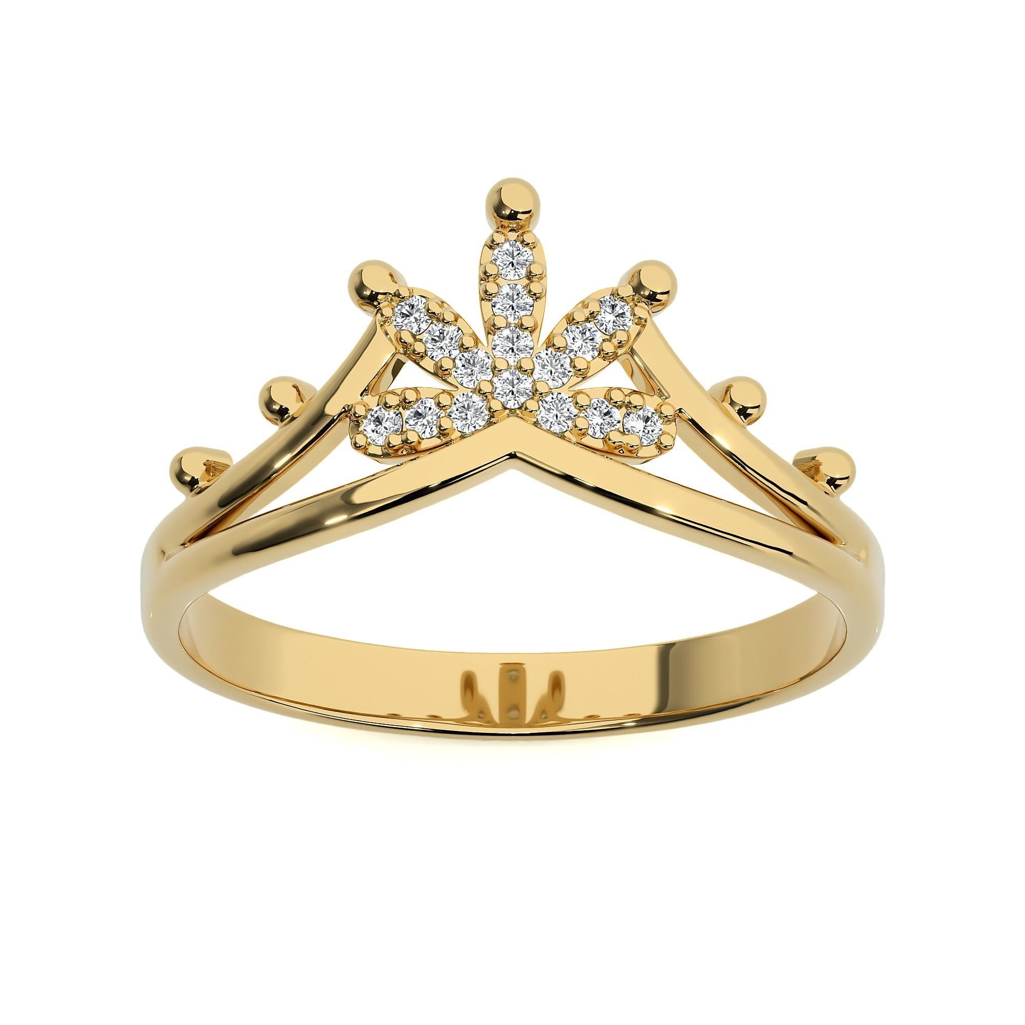 Crown Ring renders 3dm stl details 3D print model_2