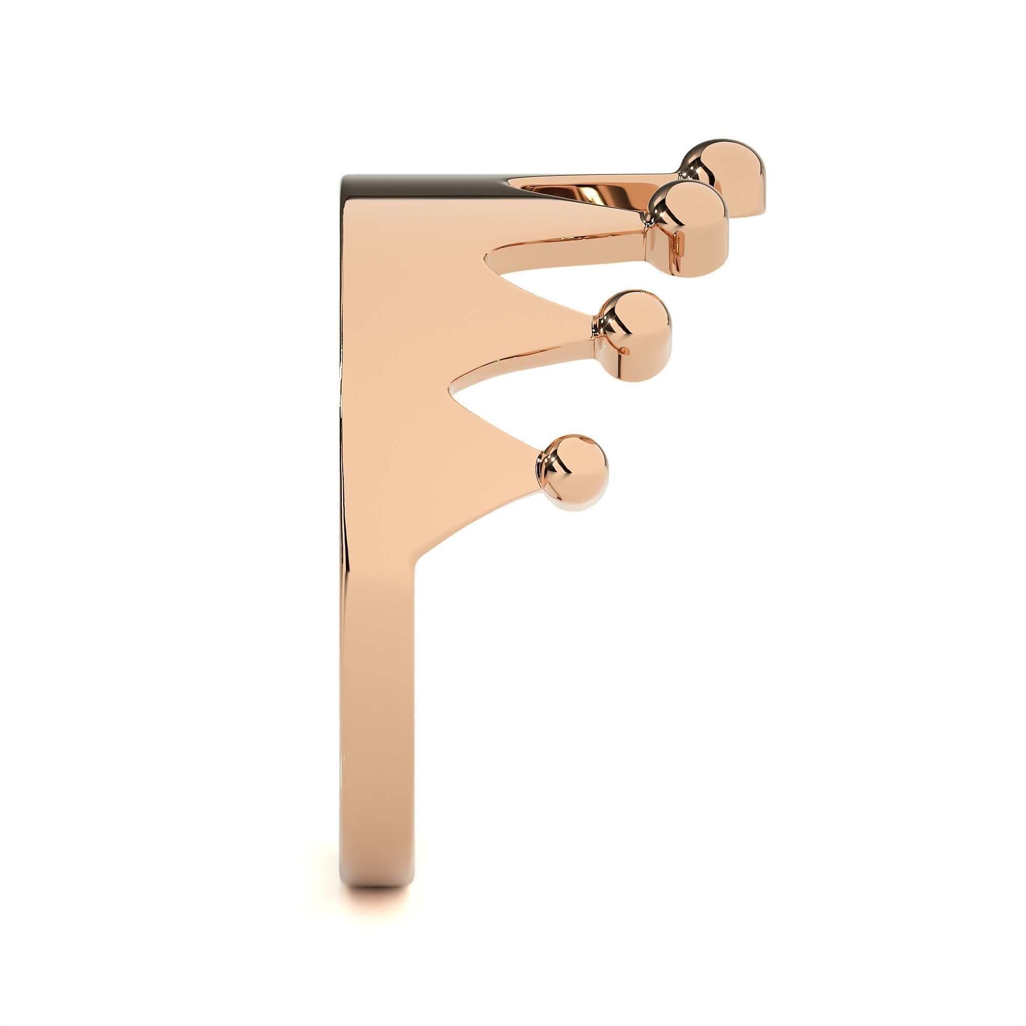 Crown Ring renders 3dm stl details 3D print model_6