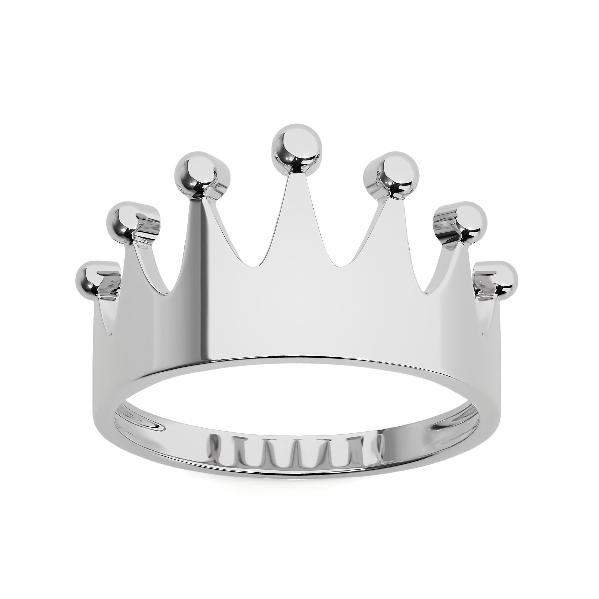 Crown Ring renders 3dm stl details 3D print model_2