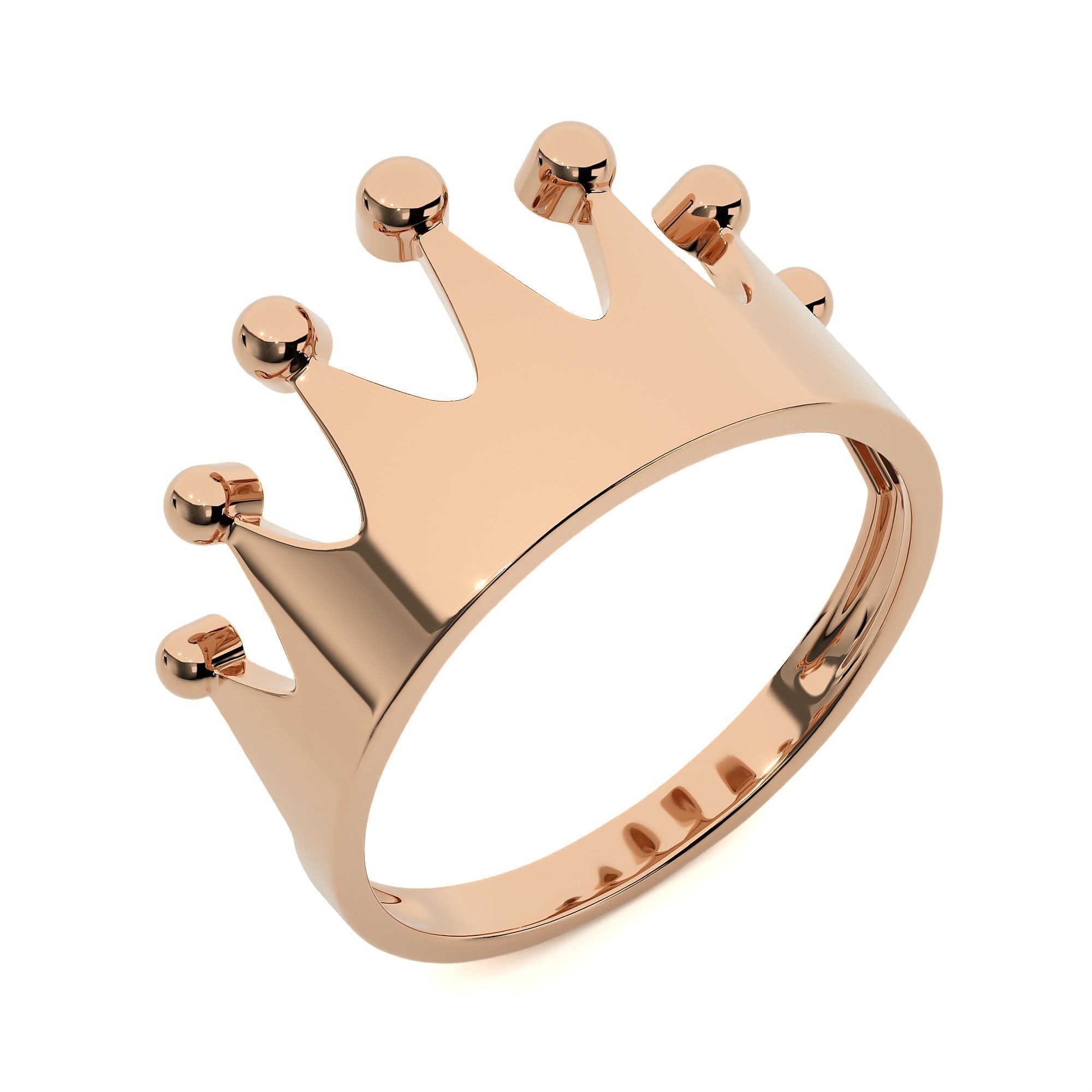 Crown Ring renders 3dm stl details 3D print model_3