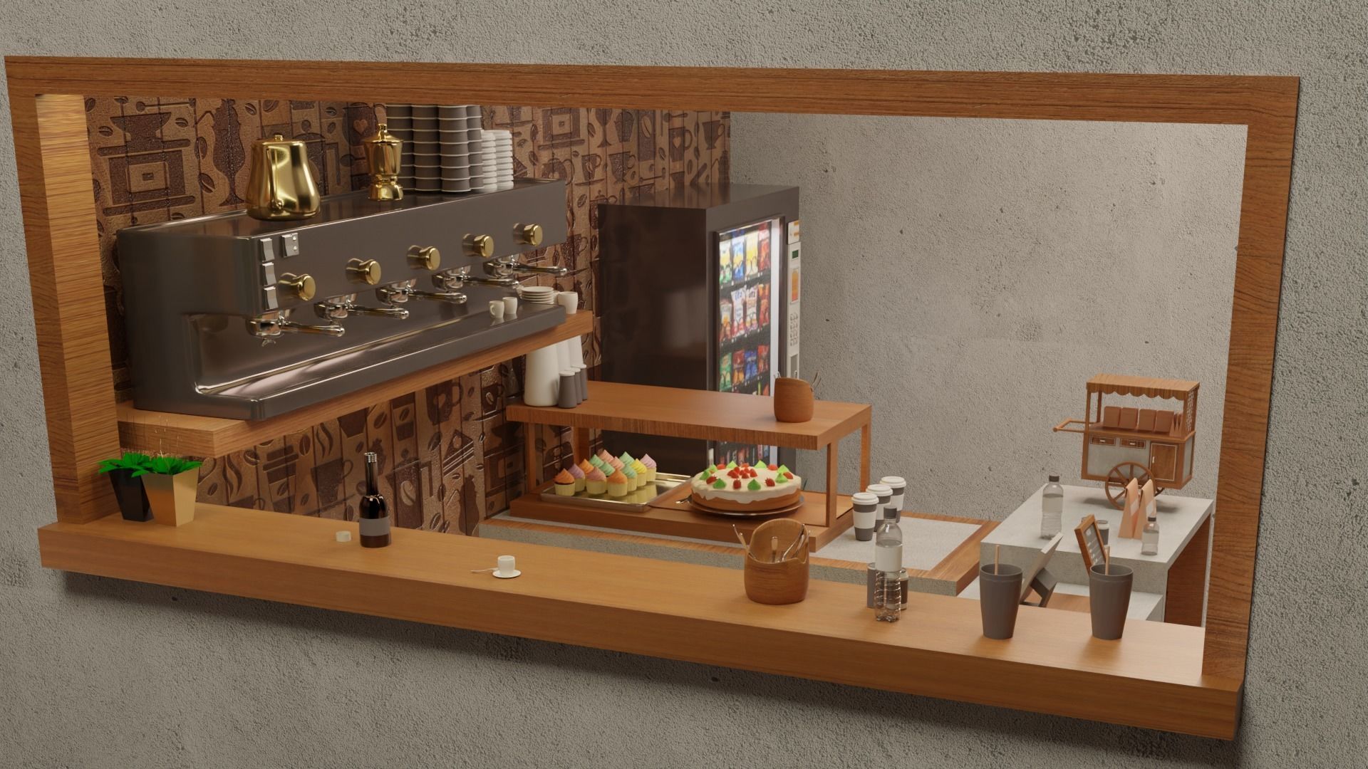 caffetteria 3D model_2
