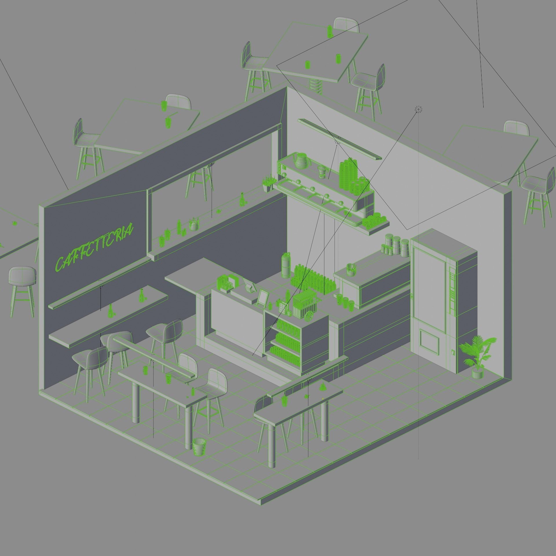 caffetteria 3D model_5