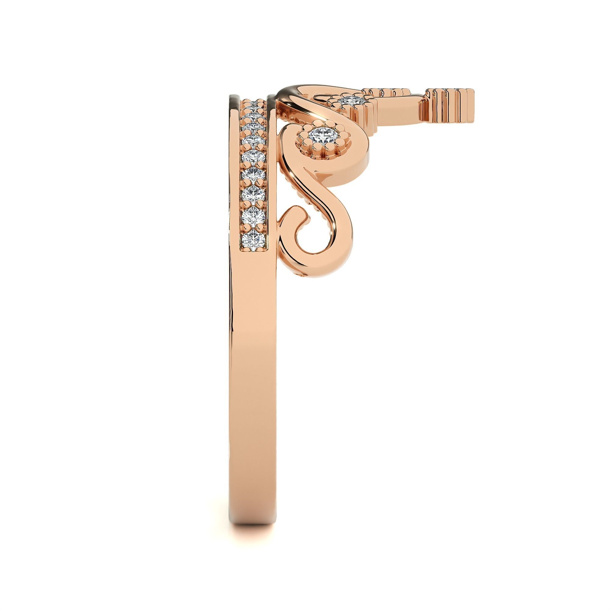 Crown Ring renders 3dm stl details 3D print model_3