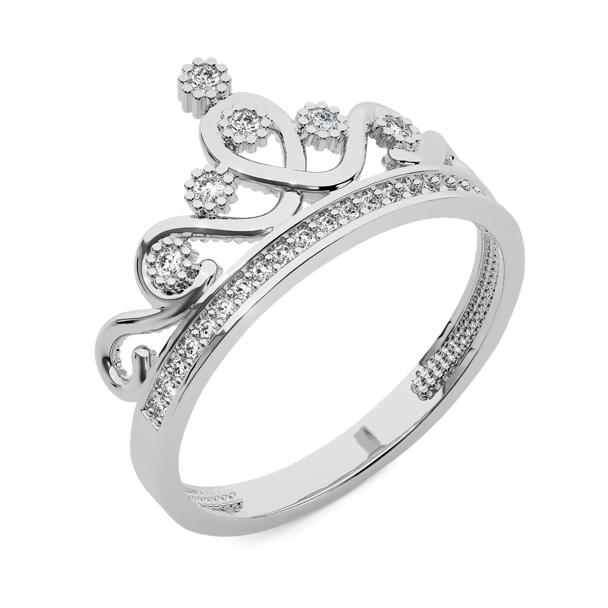 Crown Ring renders 3dm stl details 3D print model_9