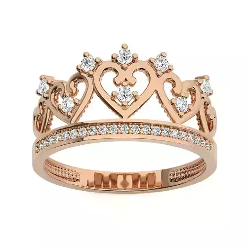 Crown Ring renders 3dm stl details 3D print model