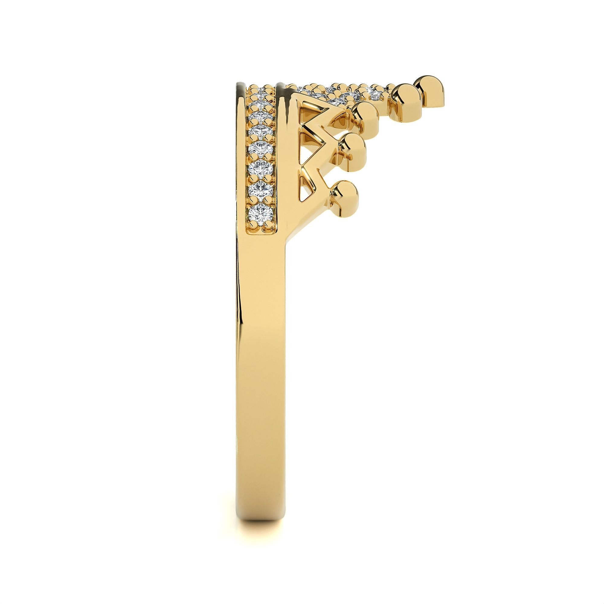 Crown Ring renders 3dm stl details 3D print model_11