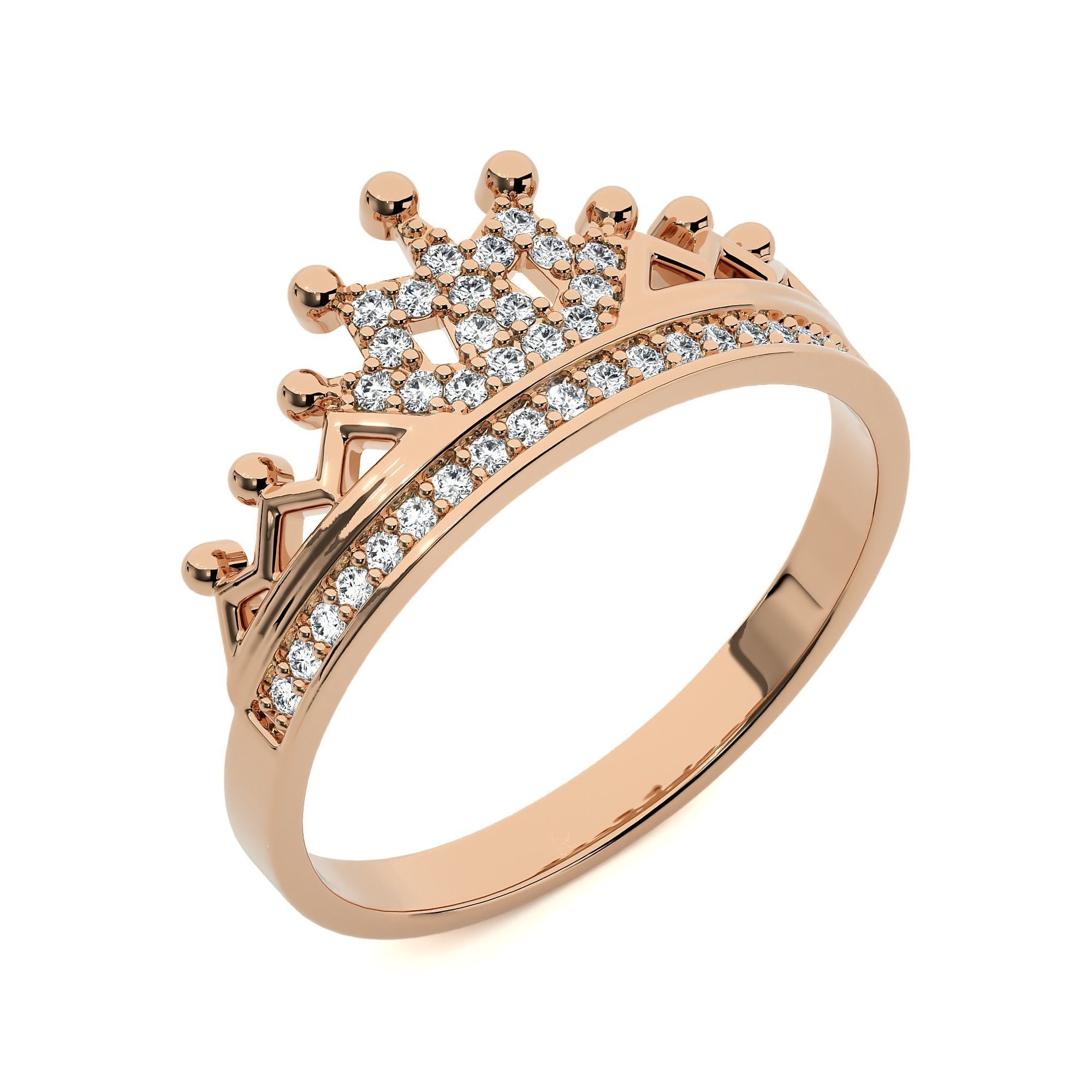 Crown Ring renders 3dm stl details 3D print model_4