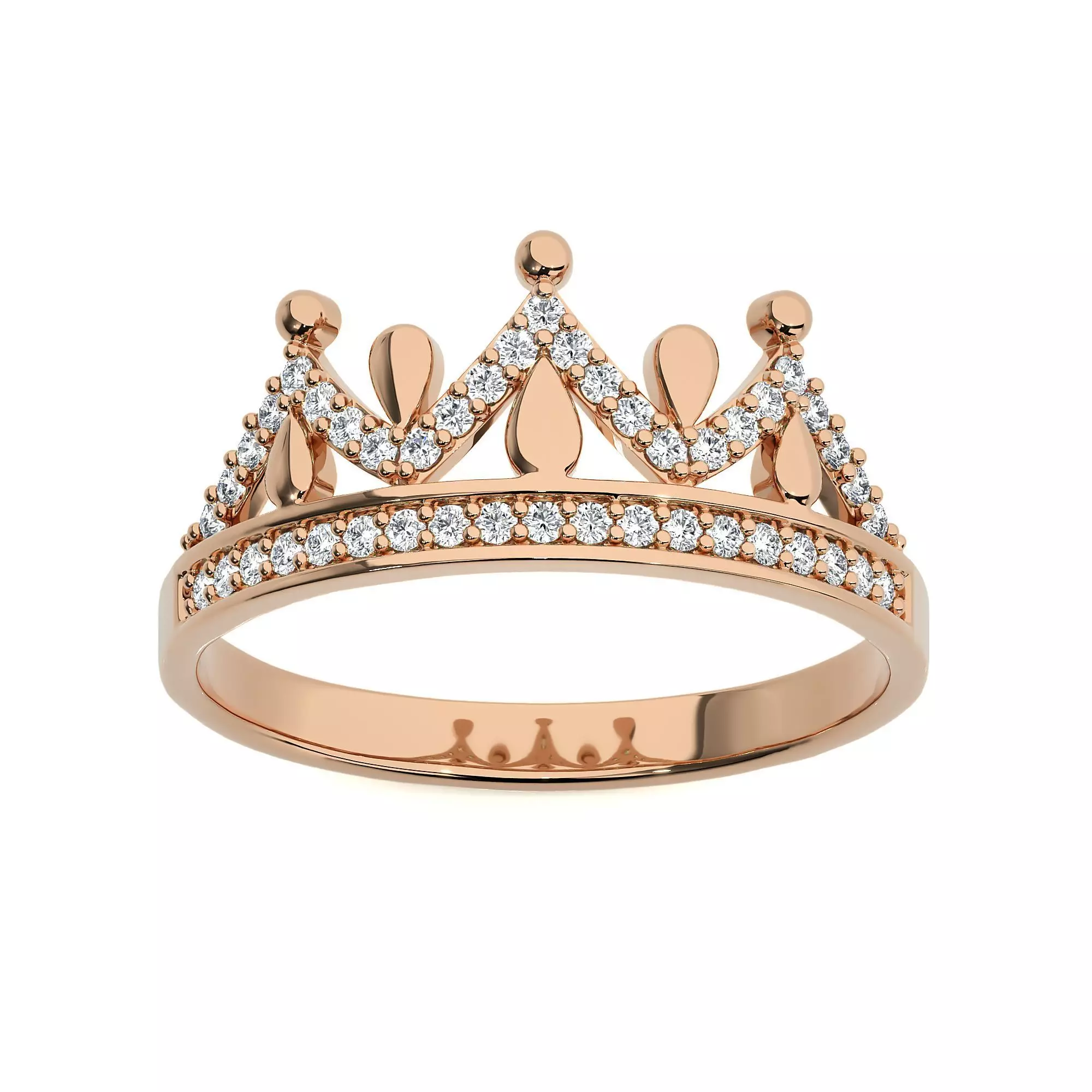 Crown Ring renders 3dm stl details 3D print model_0