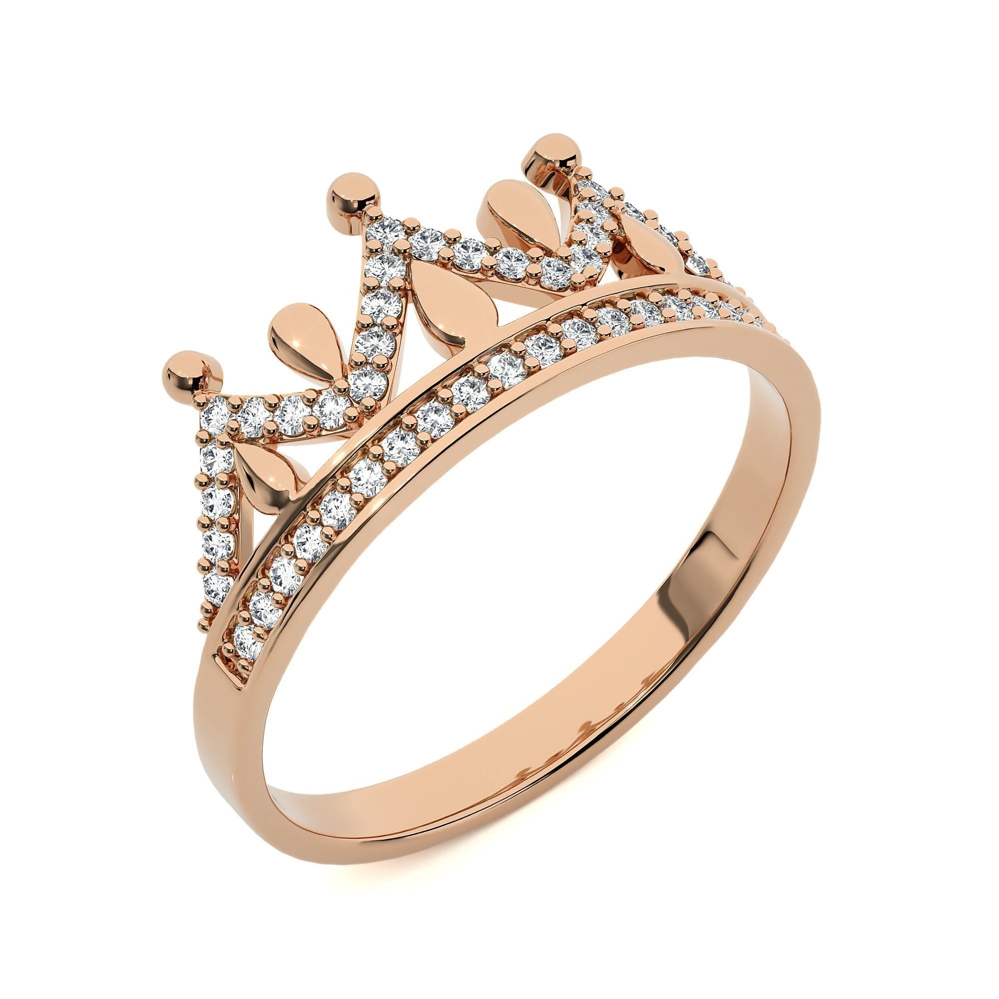 Crown Ring renders 3dm stl details 3D print model_4