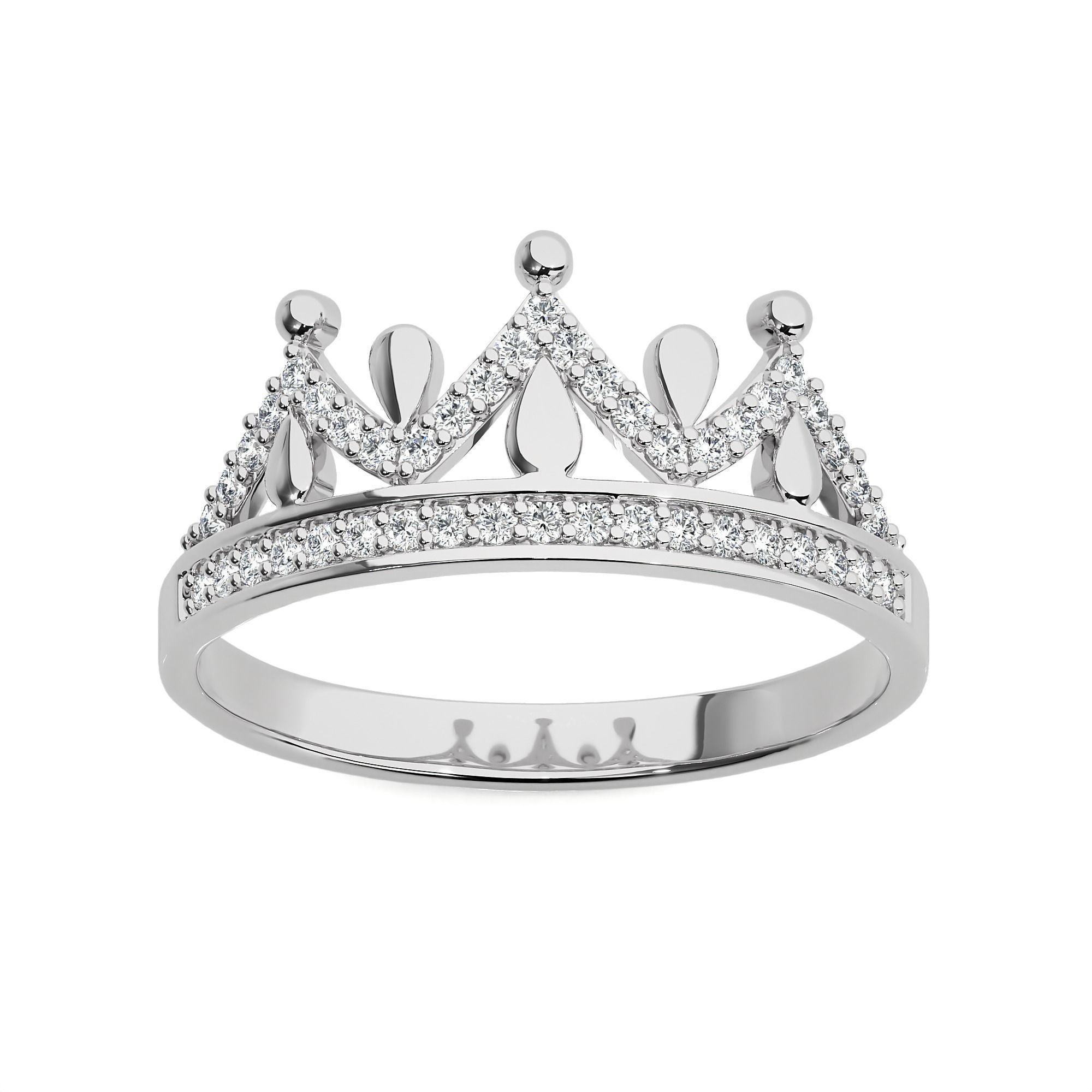 Crown Ring renders 3dm stl details 3D print model_2