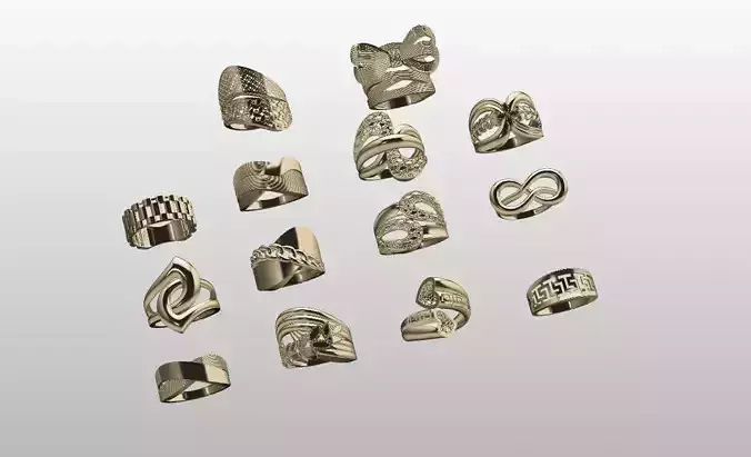14 beautiful  Rings