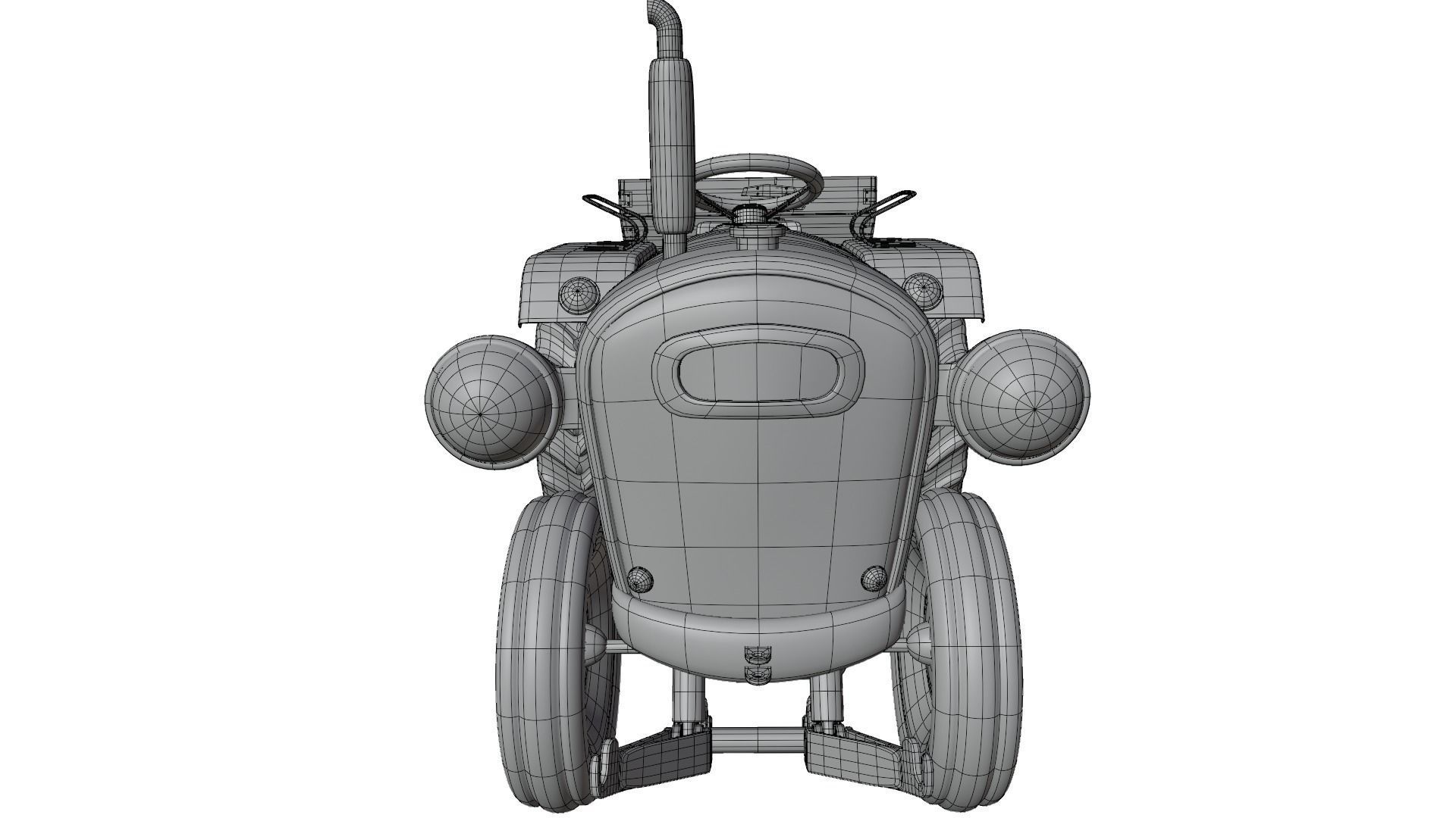 Tractor Trolley 3D model_16