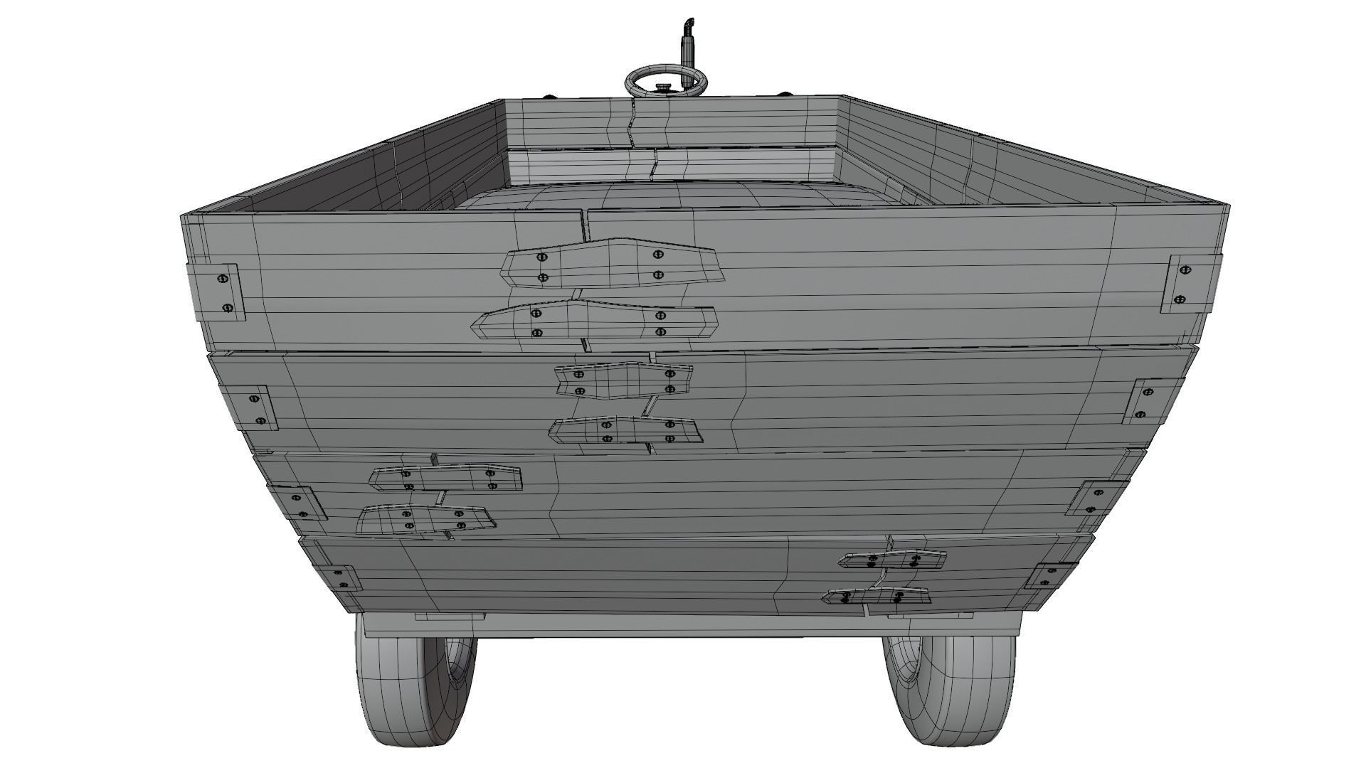 Tractor Trolley 3D model_12