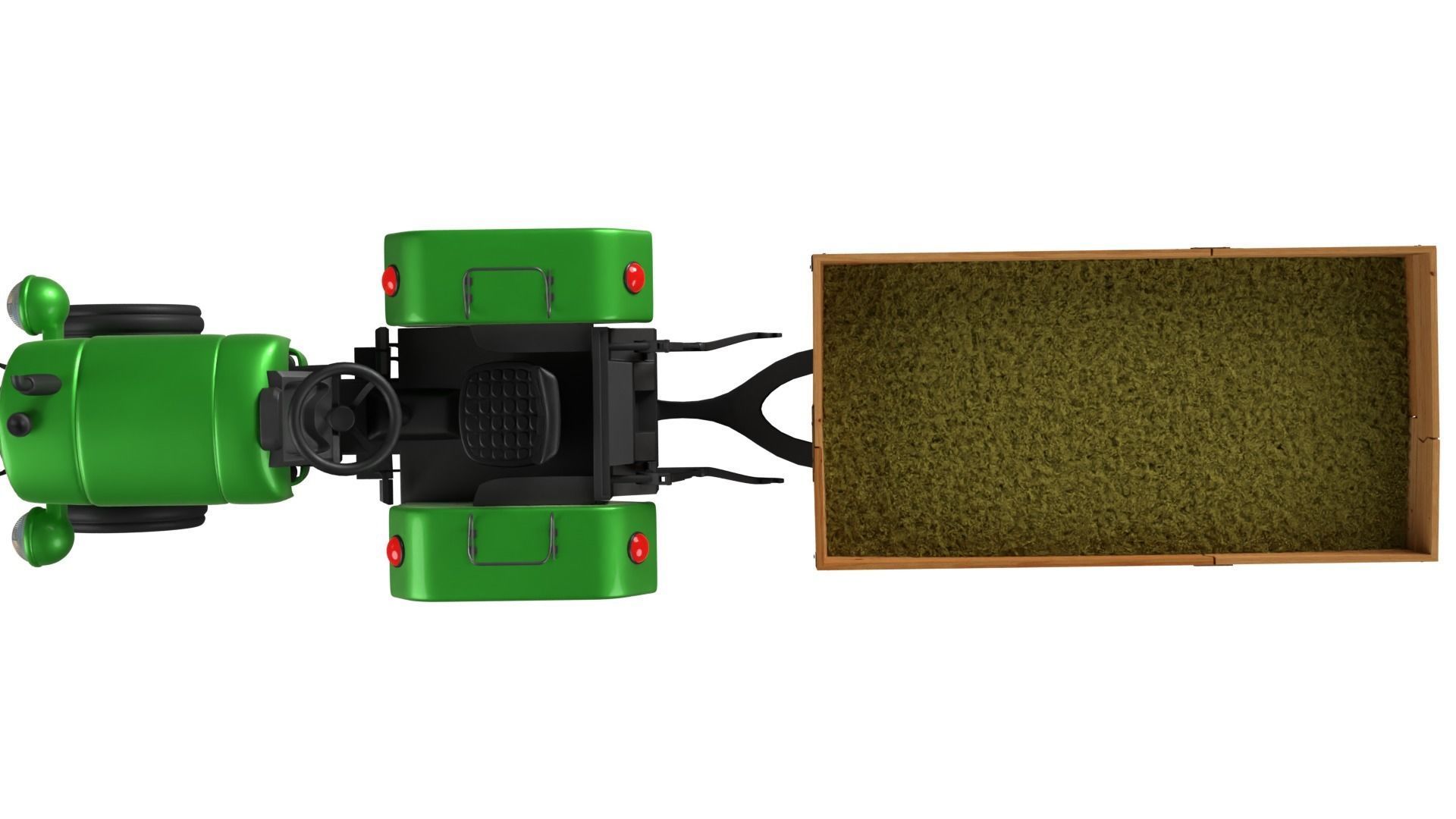 Tractor Trolley 3D model_8