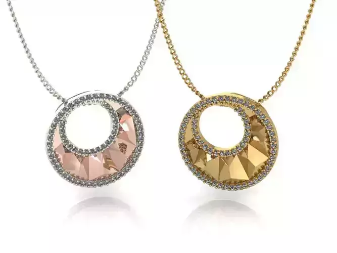 Circle Women Pendant Design