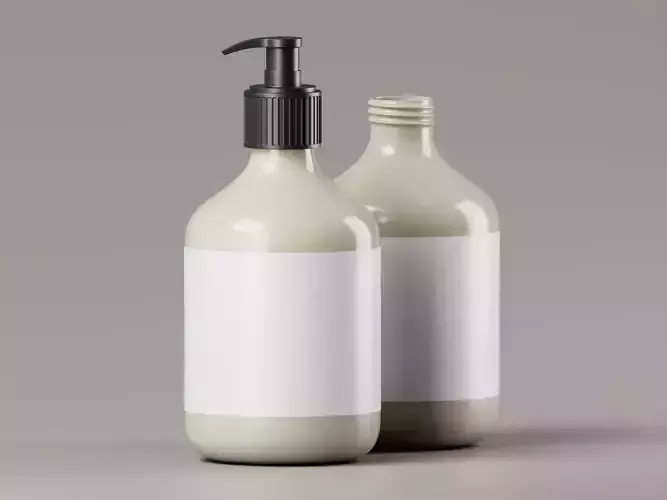 Pump Bottle 3D Model