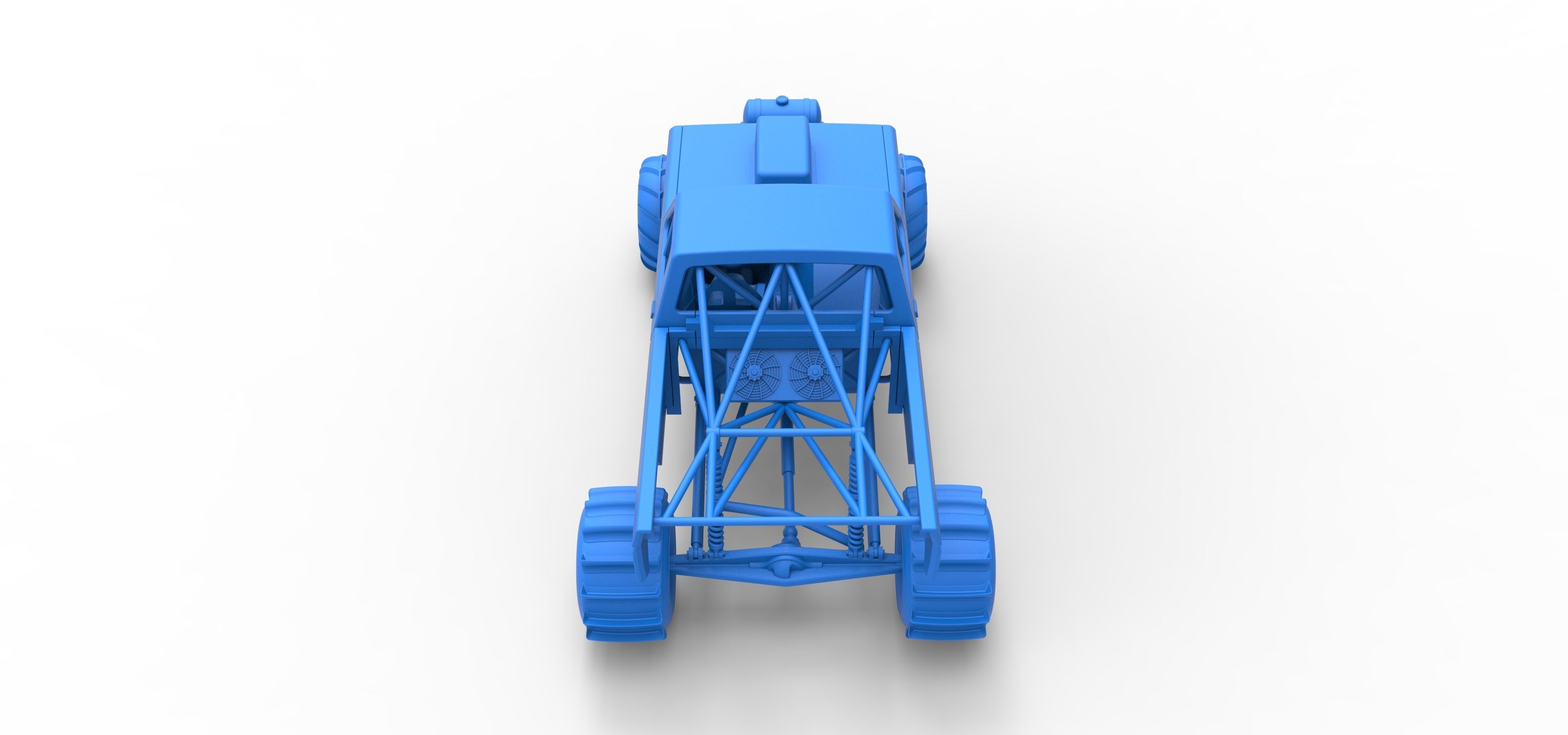 Mud dragster Version 2 Scale 1 to 25 3D print model_34