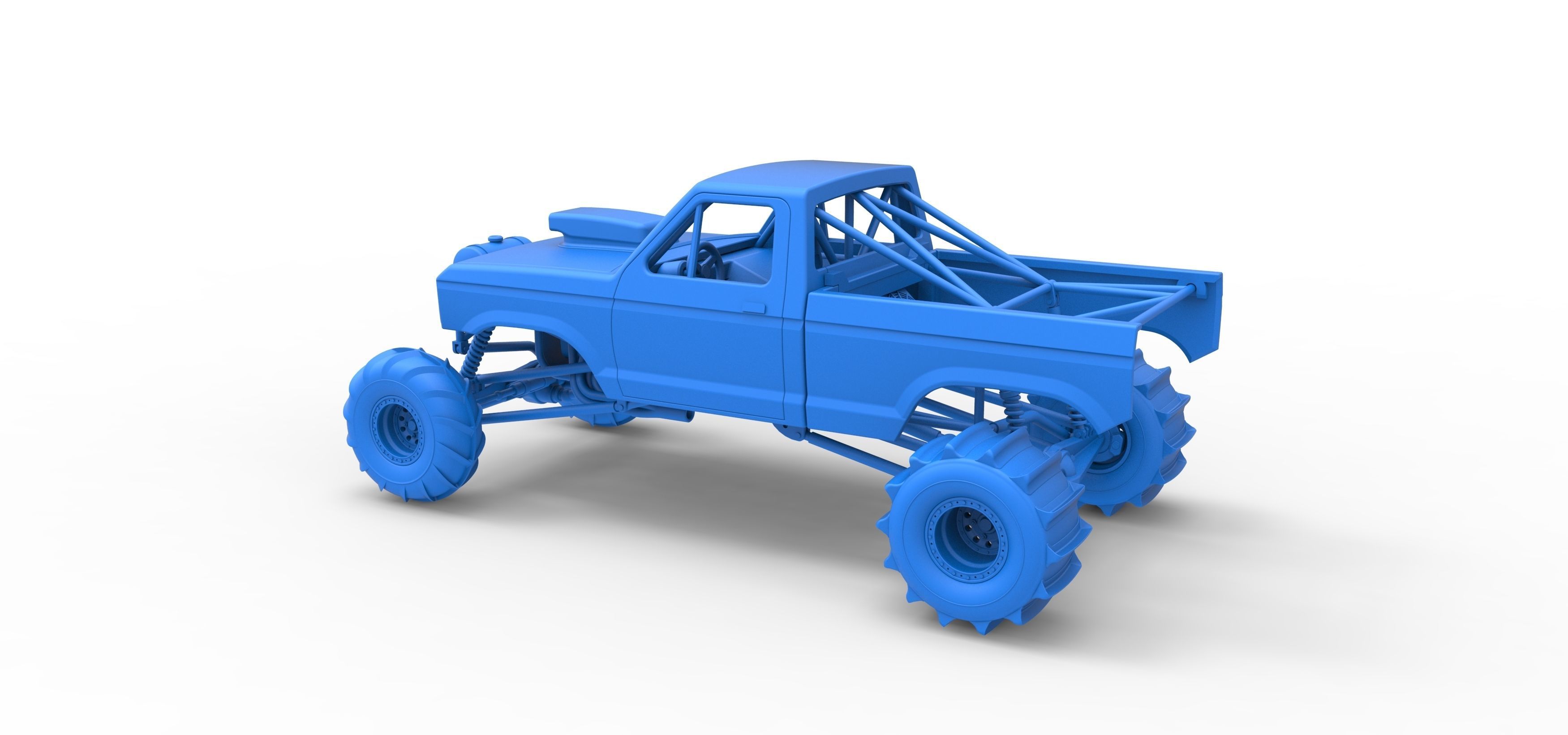 Mud dragster Version 2 Scale 1 to 25 3D print model_29