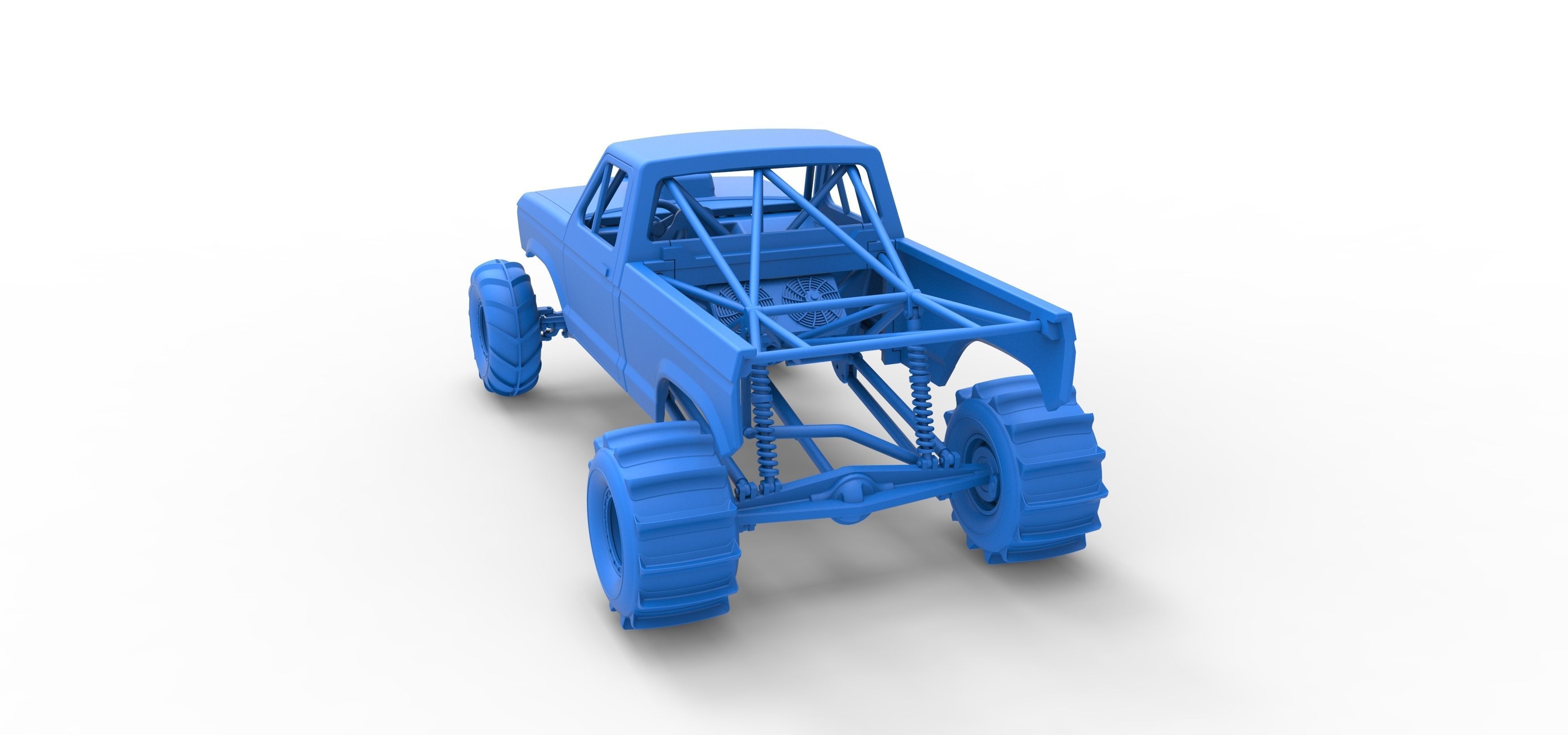 Mud dragster Version 2 Scale 1 to 25 3D print model_31