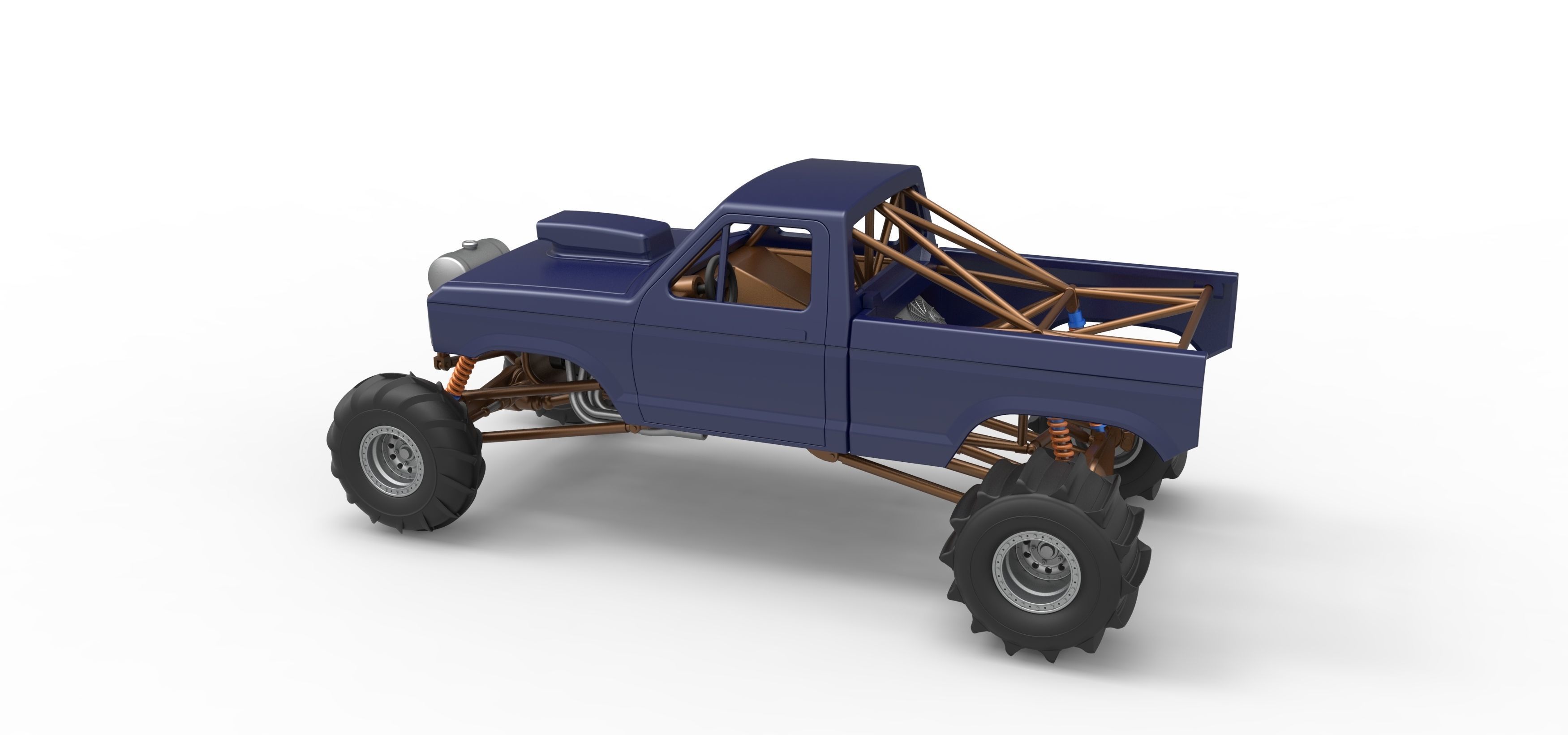 Mud dragster Version 2 Scale 1 to 25 3D print model_12