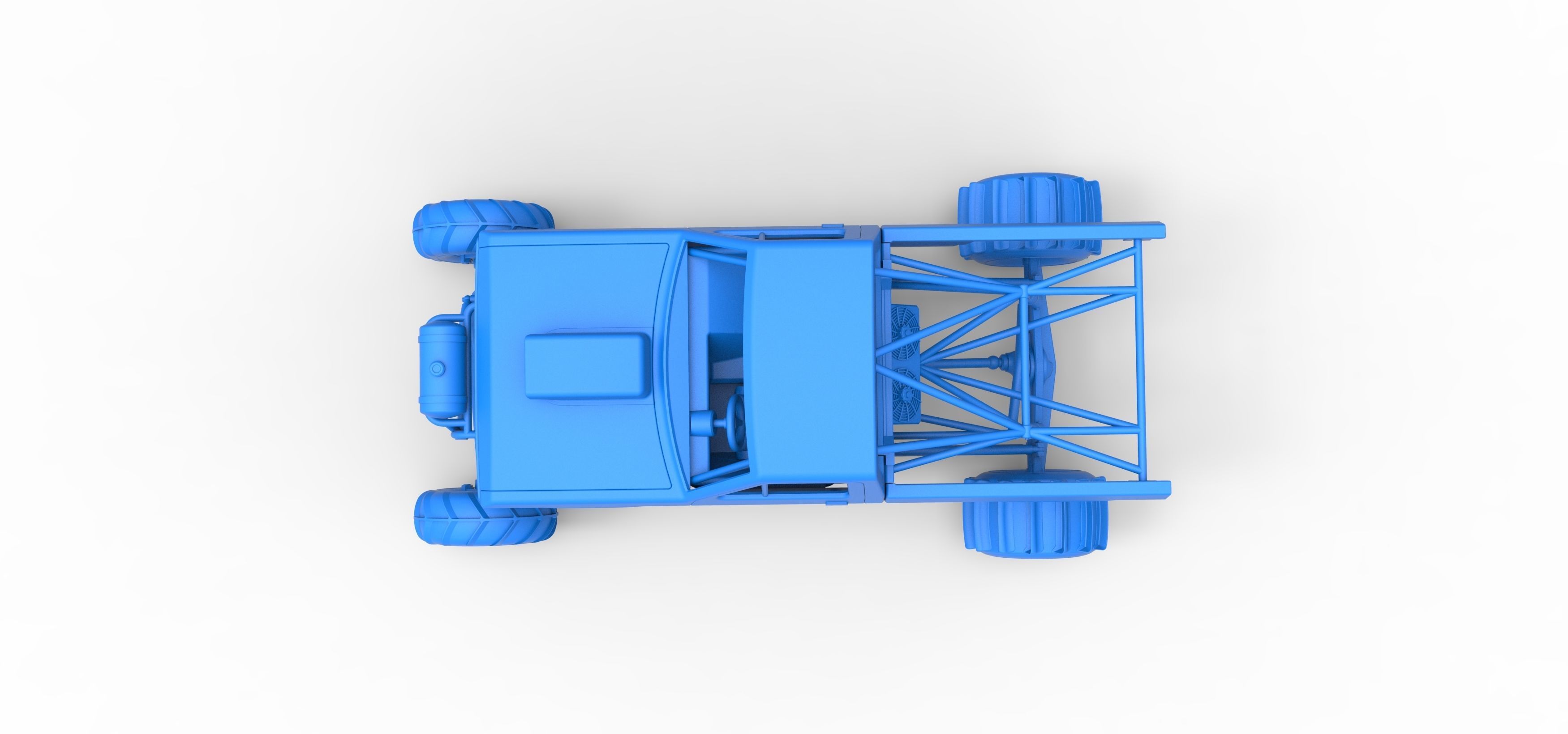 Mud dragster Version 2 Scale 1 to 25 3D print model_28