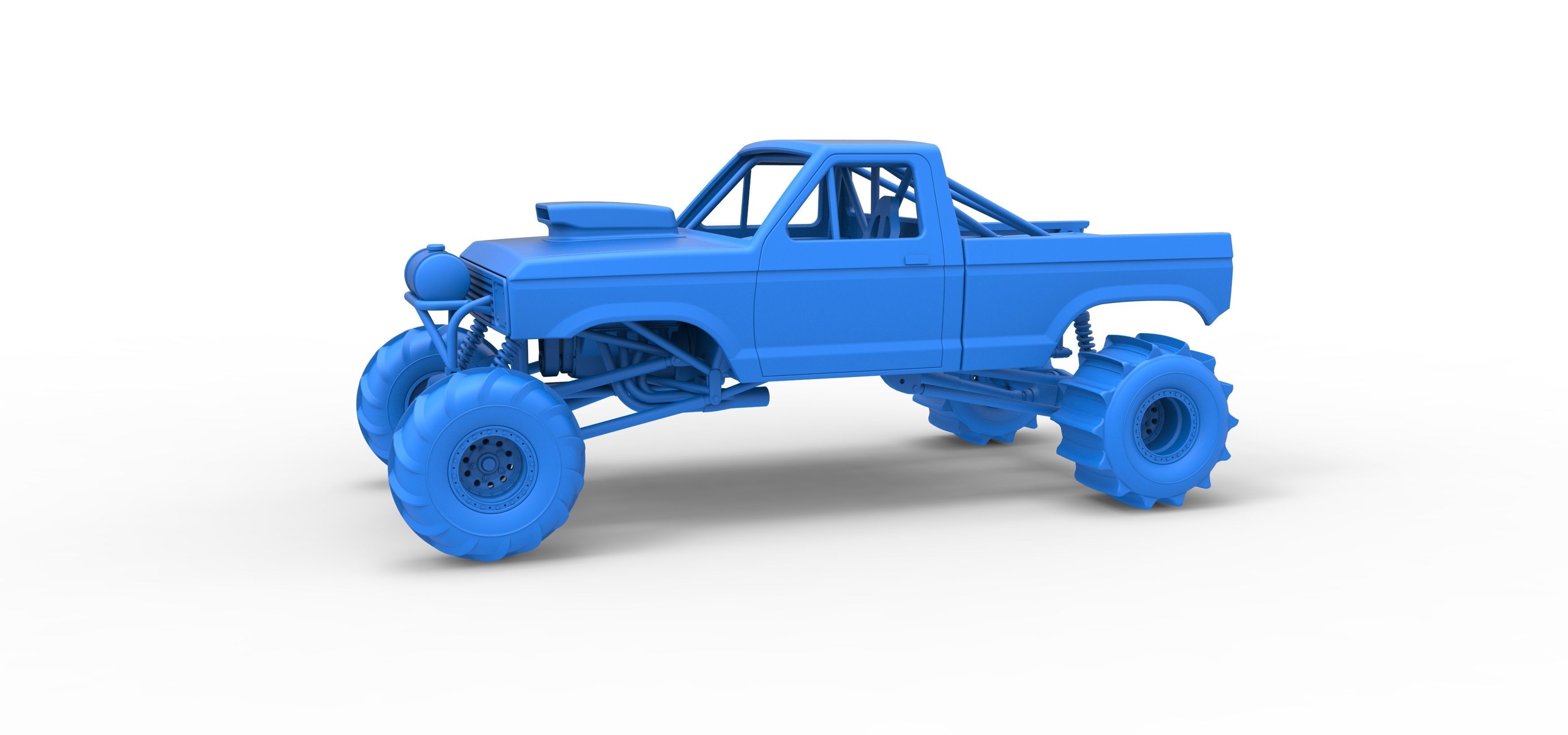 Mud dragster Version 2 Scale 1 to 25 3D print model_18
