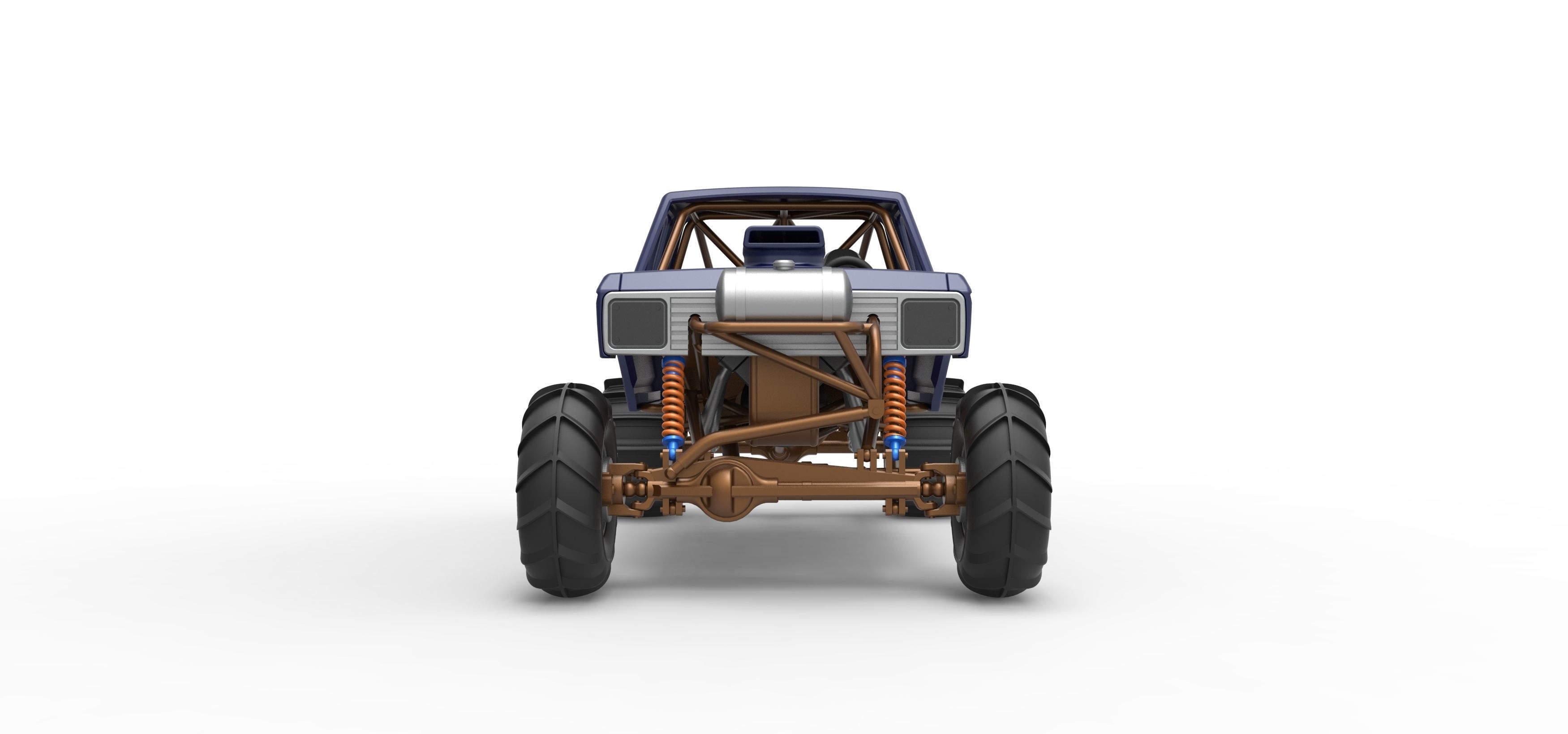 Mud dragster Version 2 Scale 1 to 25 3D print model_7