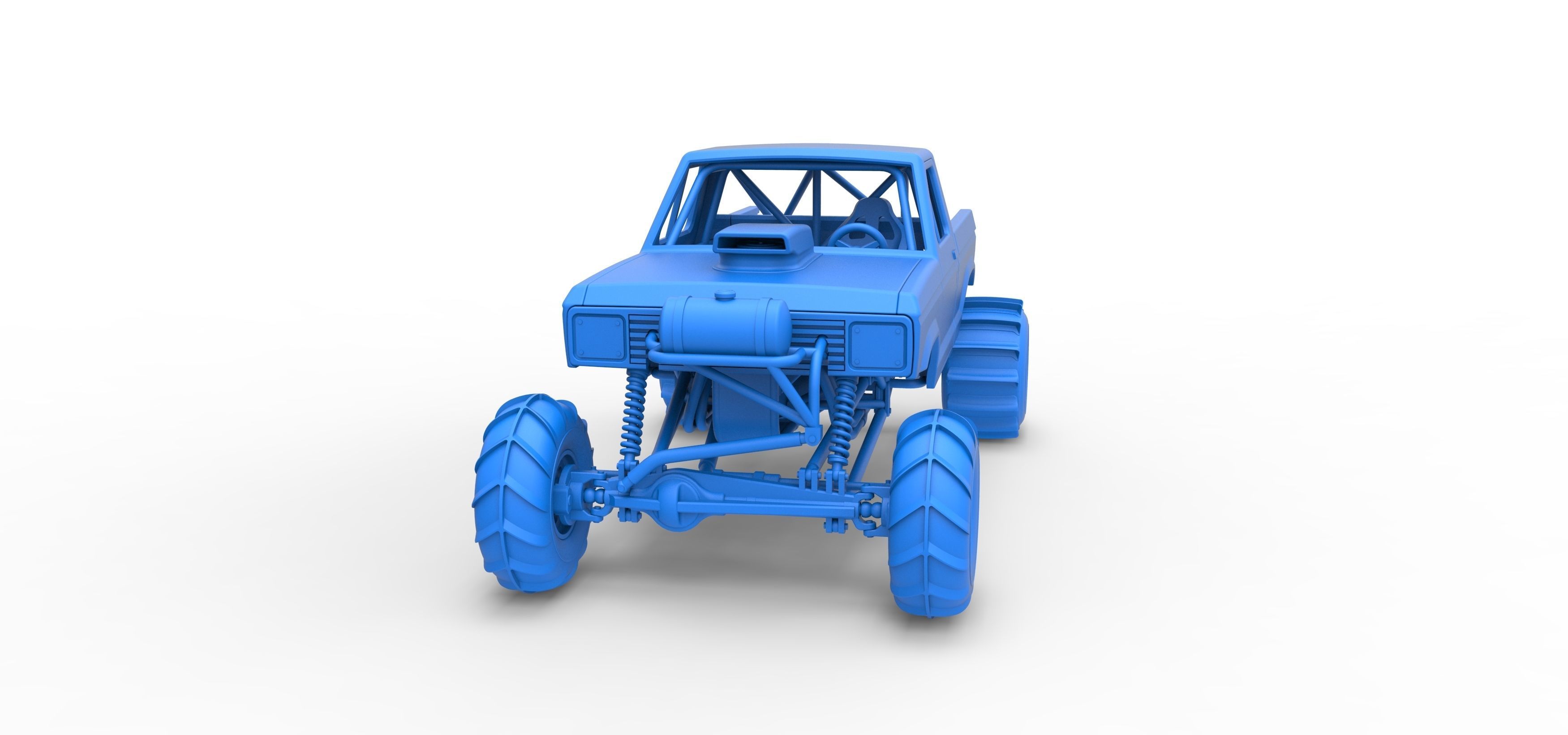 Mud dragster Version 2 Scale 1 to 25 3D print model_22